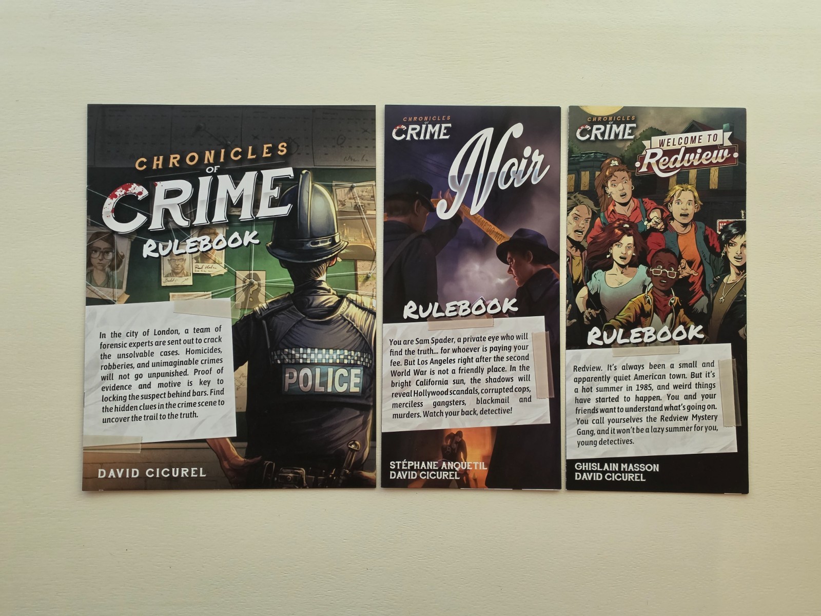 Chronicles of Crime Game Lot – The Millenium Series, Noir, Welcome to Redview