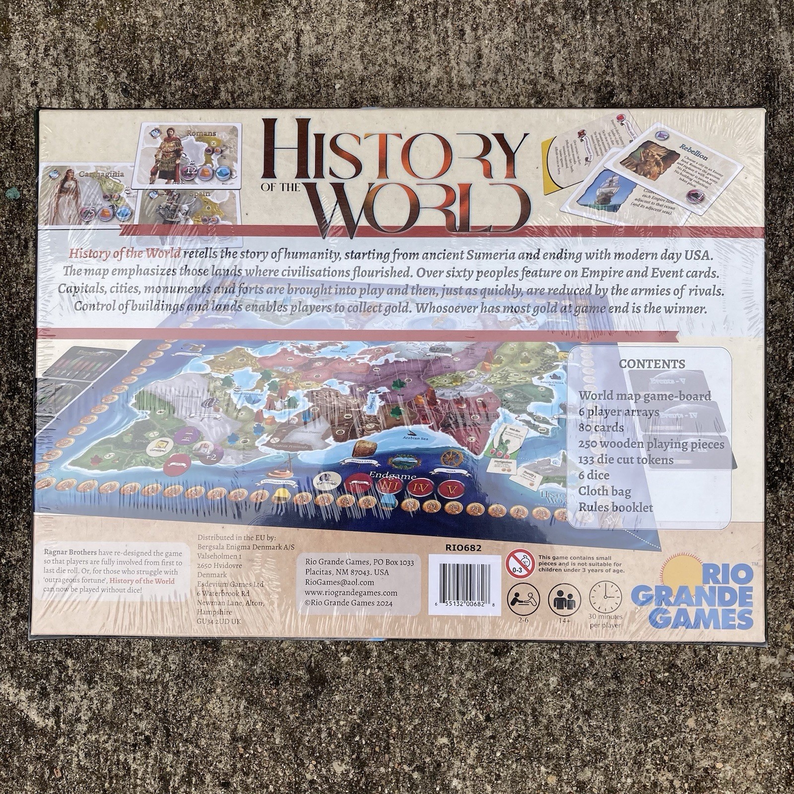 Rio Grande Games History of The World Strategy Board Game, Civilization
