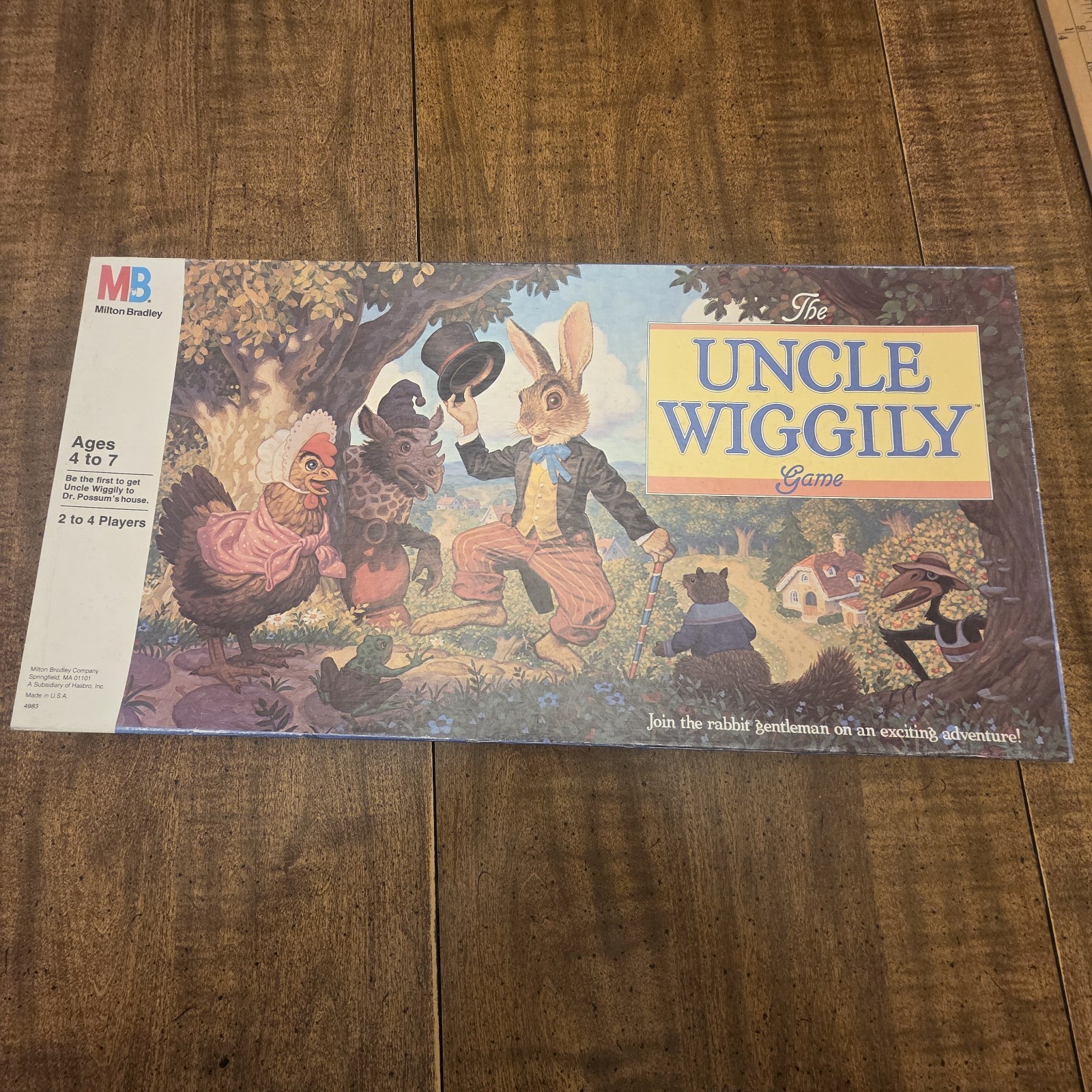 Vintage Uncle Wiggly Board Game – Milton Bradley – 1988 – 100% Complete