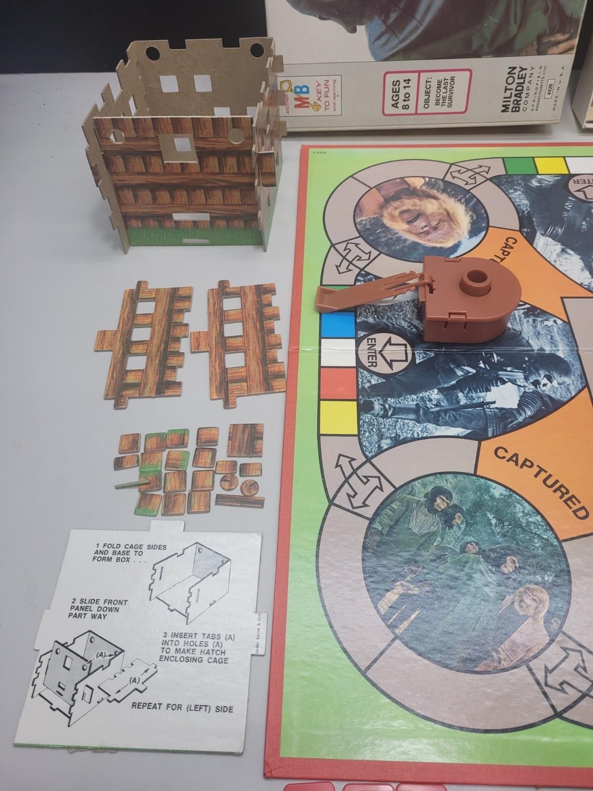 Vtg 1974 Planet of the Apes Board Game #4426 Milton Bradley Used NEAR COMPLETE!