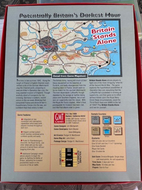 GMT, Britain Stands Alone, Operation Sealion 1940, punched