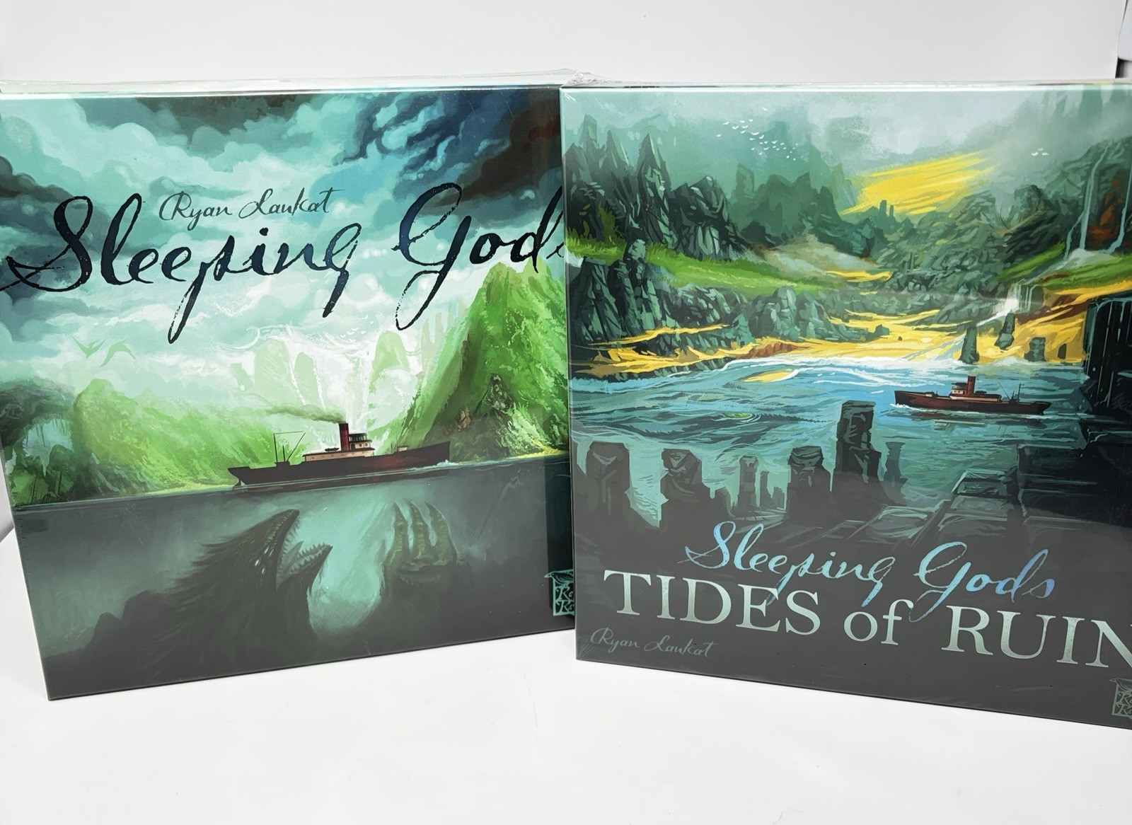 Red Raven Sleeping Gods Board Game + Tides Of Ruin Exp. SEALED