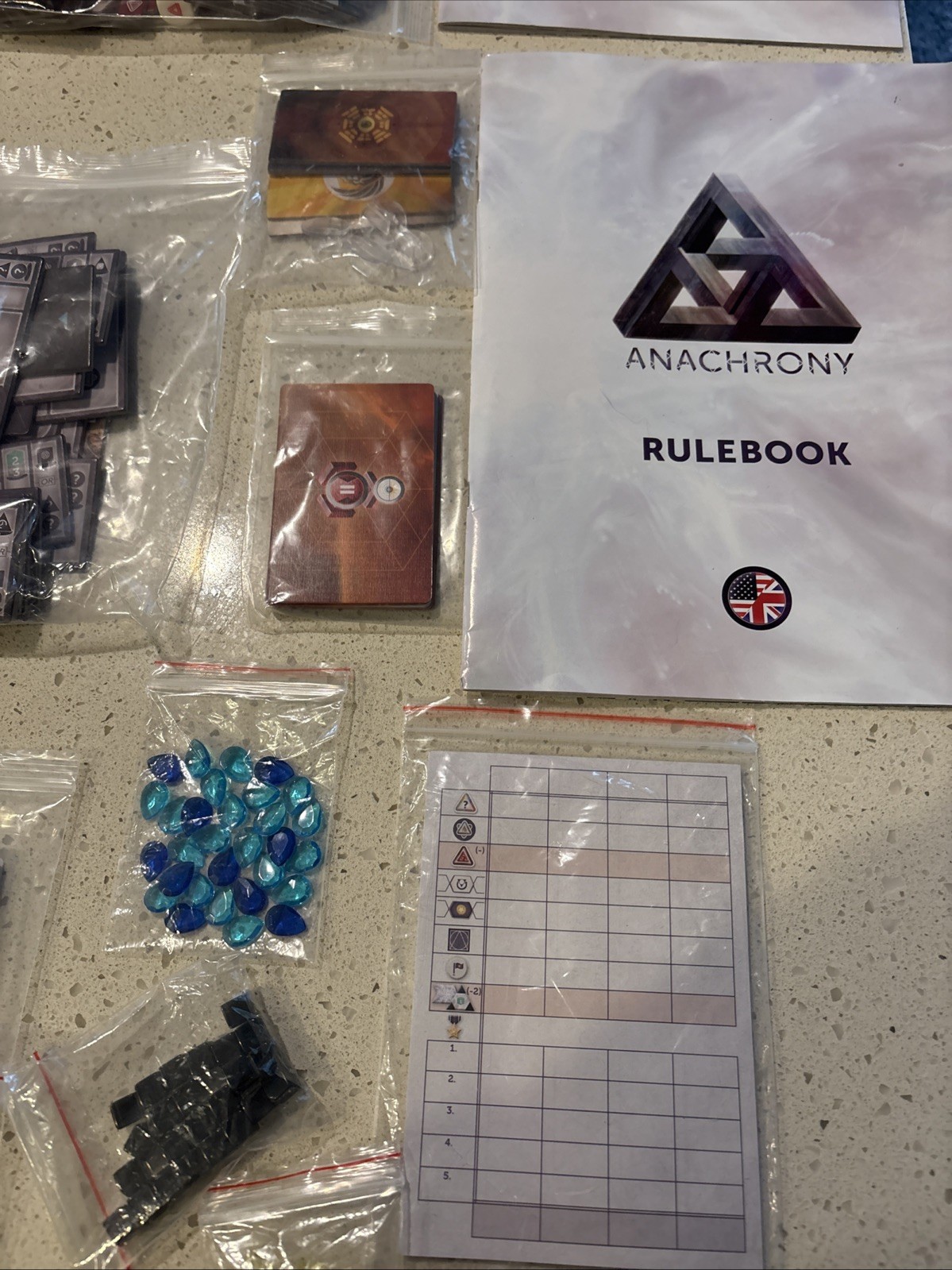 Anachrony by Mindclash Games Epic Sci Fi Board Game Complete In Box Excellent
