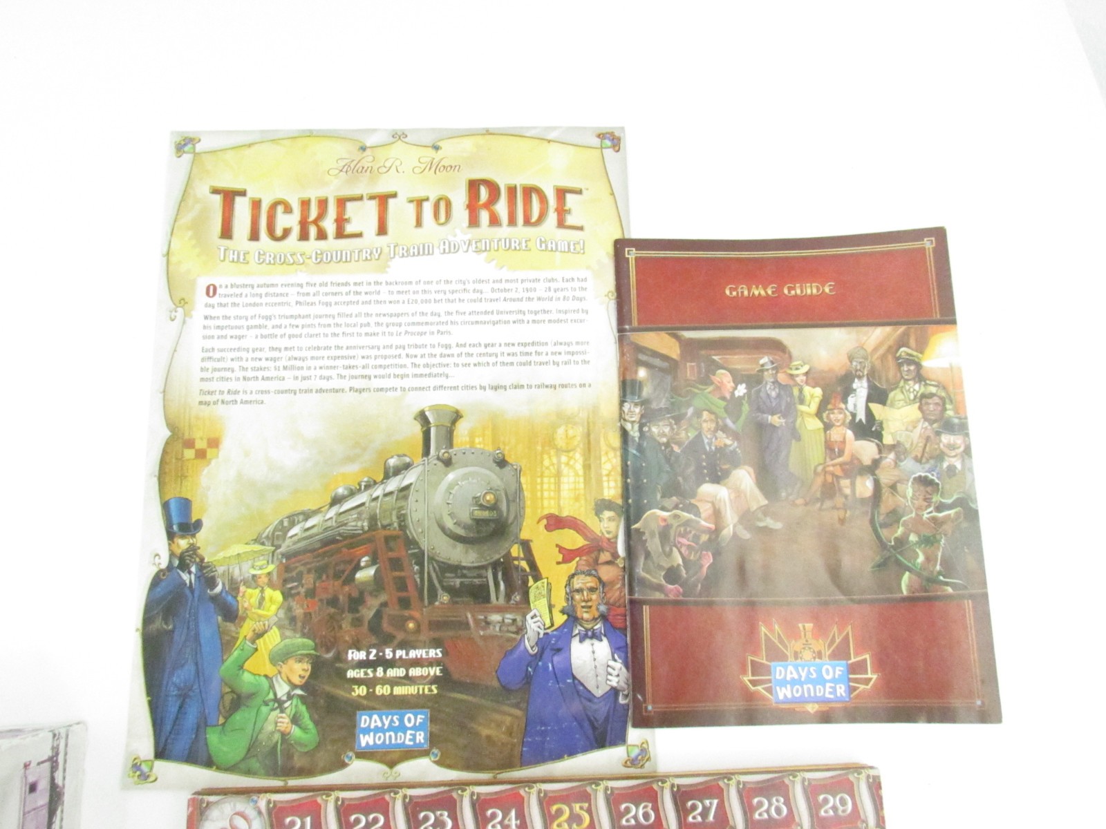 Ticket To Ride Days Of Wonder Board Train Game Alan Moon 2007 Travel Adventure