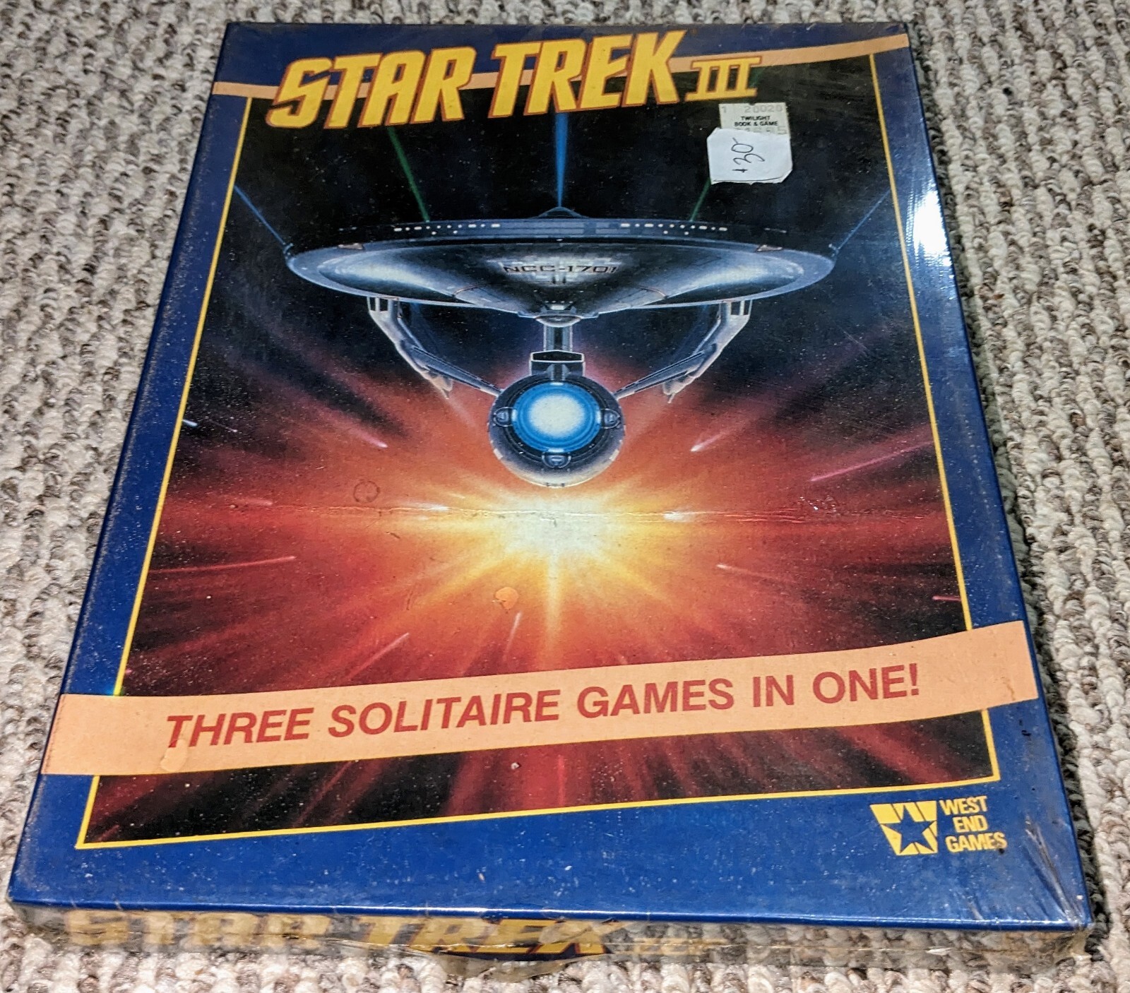 SEALED Star Trek III Three Solitaire Board Games In One 1985 West End Games