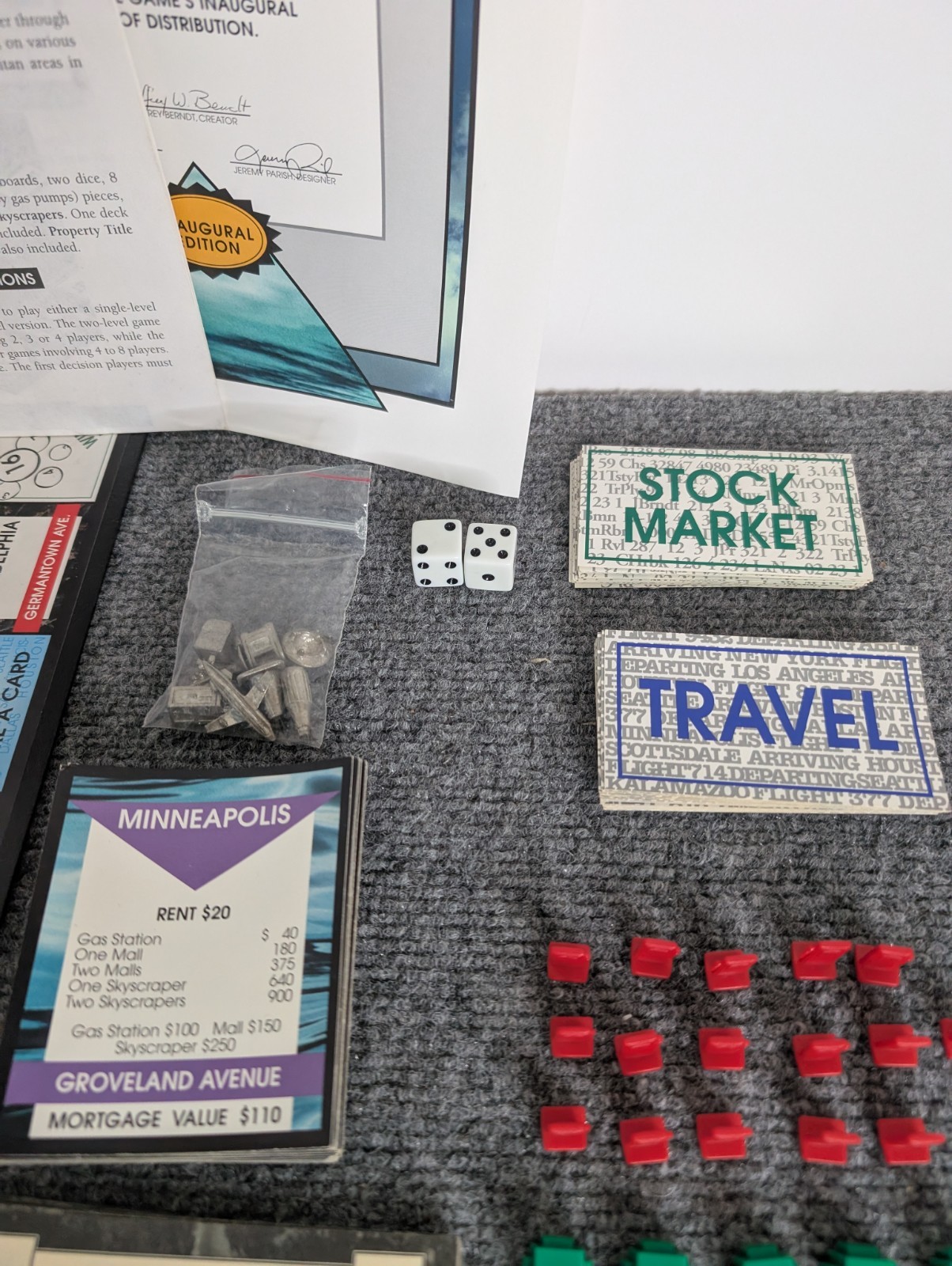 Triopoly Inaugural Edition Board Game (1997, Reveal) Complete 3 Level Monopoly