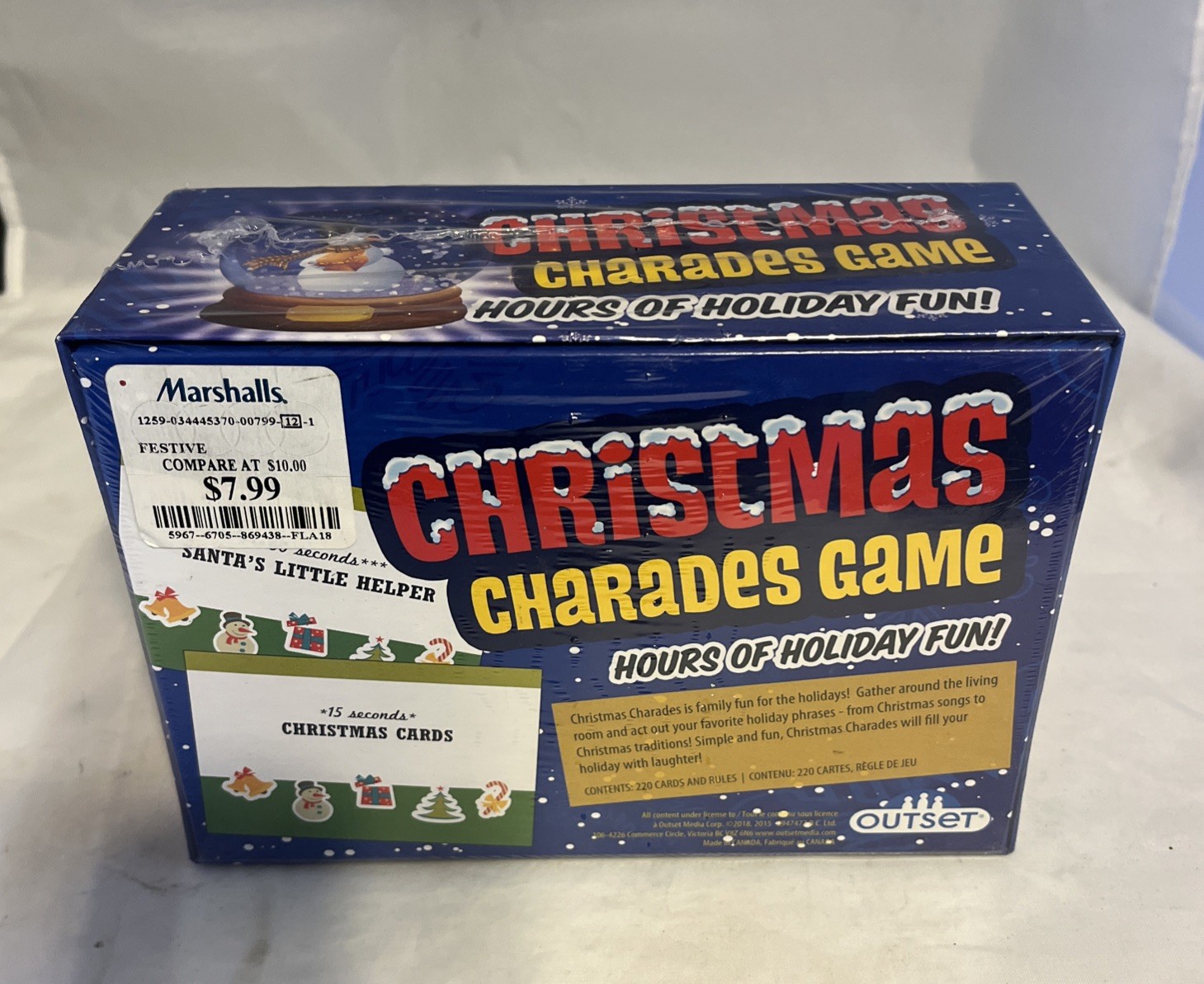 NIB Christmas Charades Game Hours of Holiday Fun By Outset Media