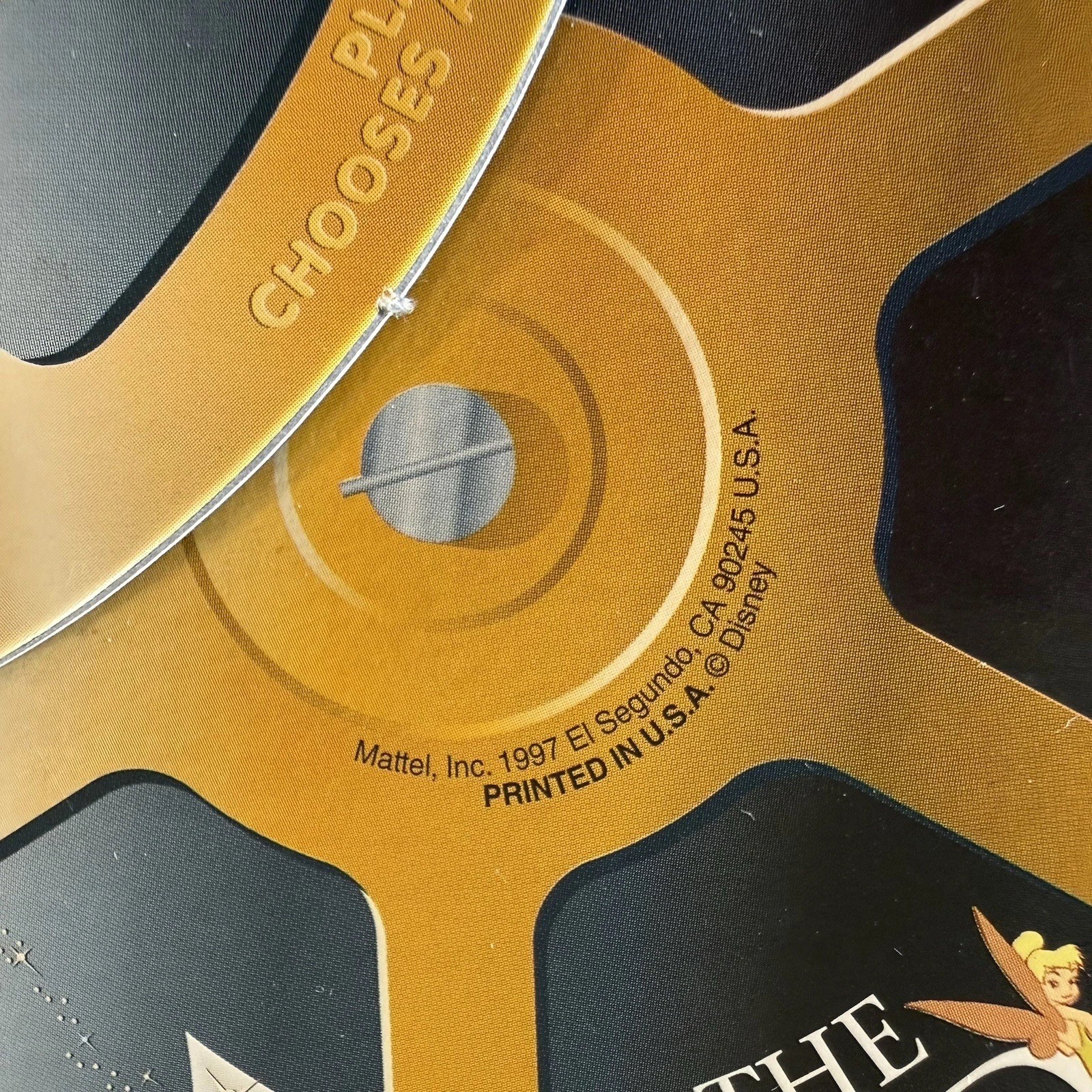 The Wonderful World Of Disney Trivia Game, Gold Tin, 1997 Mattel, Good Condition