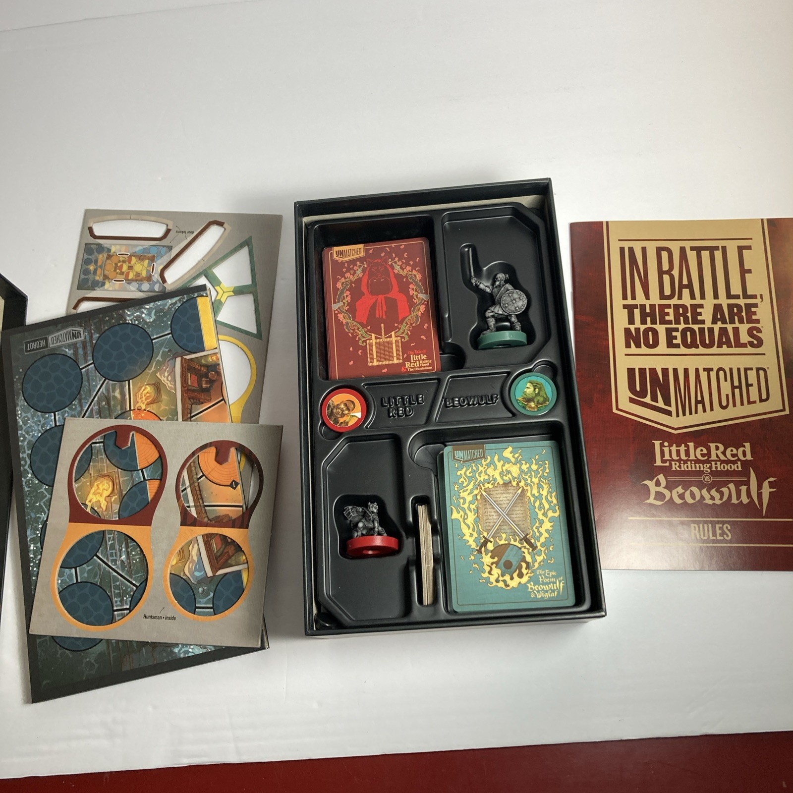 UNMATCHED Little Red Riding Hood vs Beowulf Strategy Duel Board Game Complete