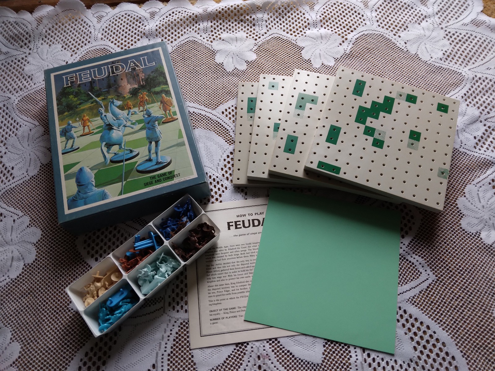 1976 Feudal The Game Of Siege And Conquest Avalon Hill Game GA-270