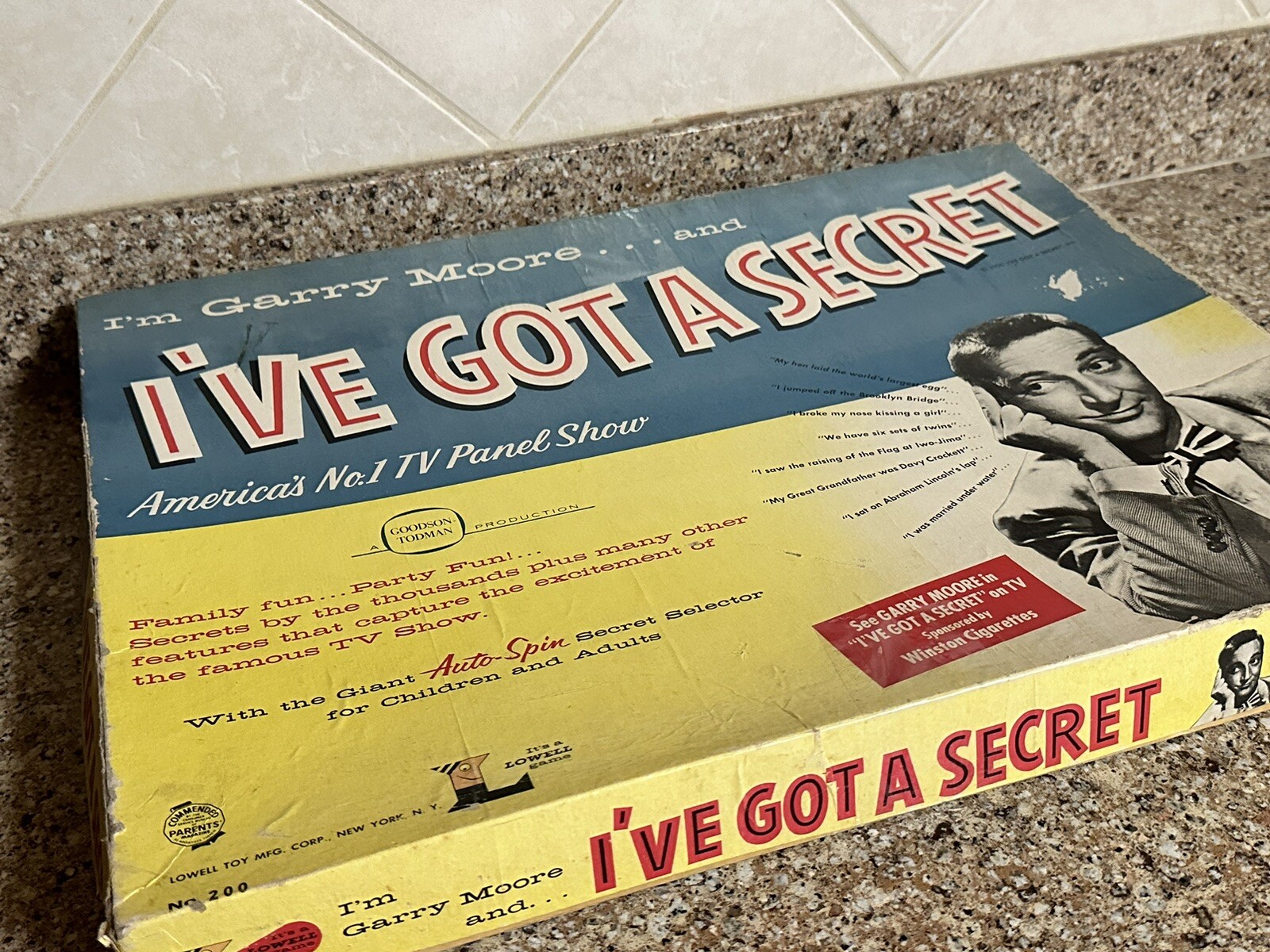 Vintage Lowell Toys Boardgame I’ve Got A Secret Box Fair