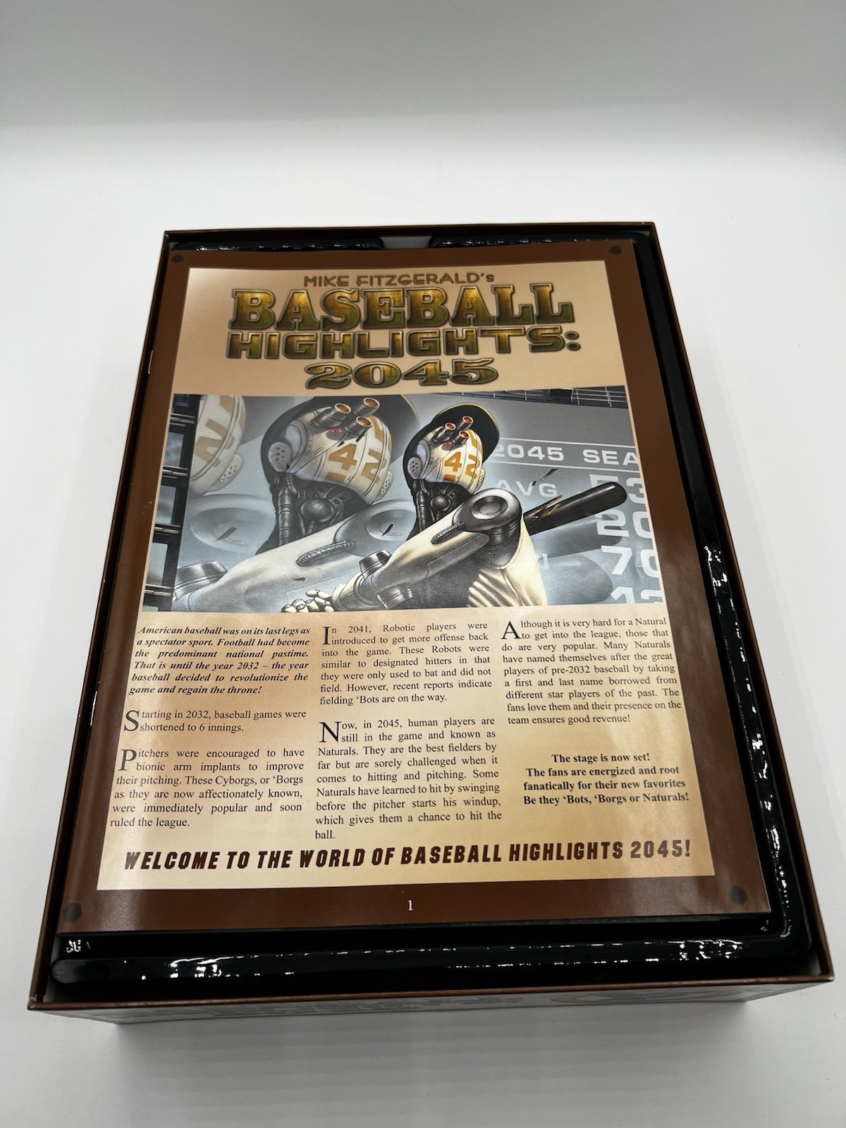 Baseball Highlights 2045 99% Complete Board Game Eagle Gryphon Games FREE SHIP