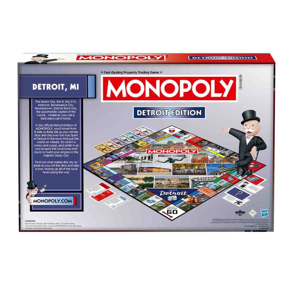 Detroit, MI Monopoly Board Game – New & Sealed