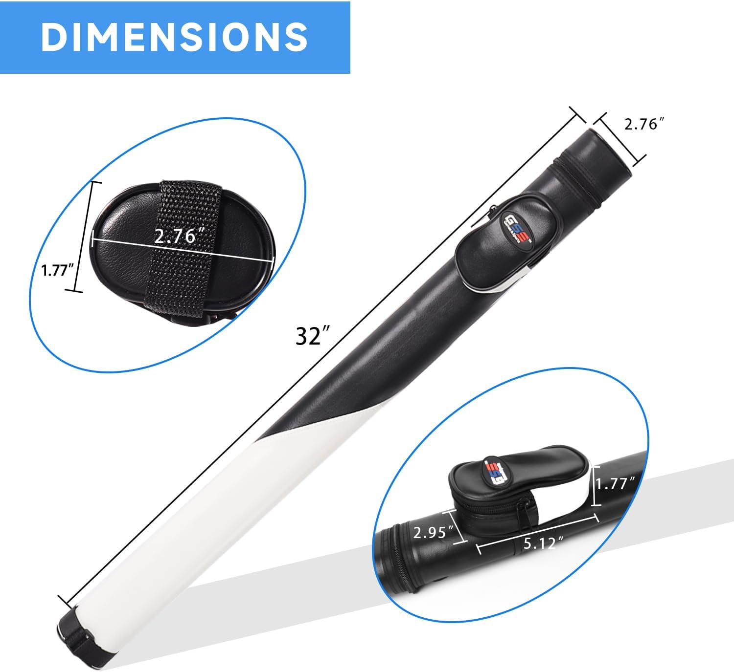 Billiard Cue Cases, 1X1 Deluxe Hard Billiard Pool Cue Stick Carrying Case, Pool