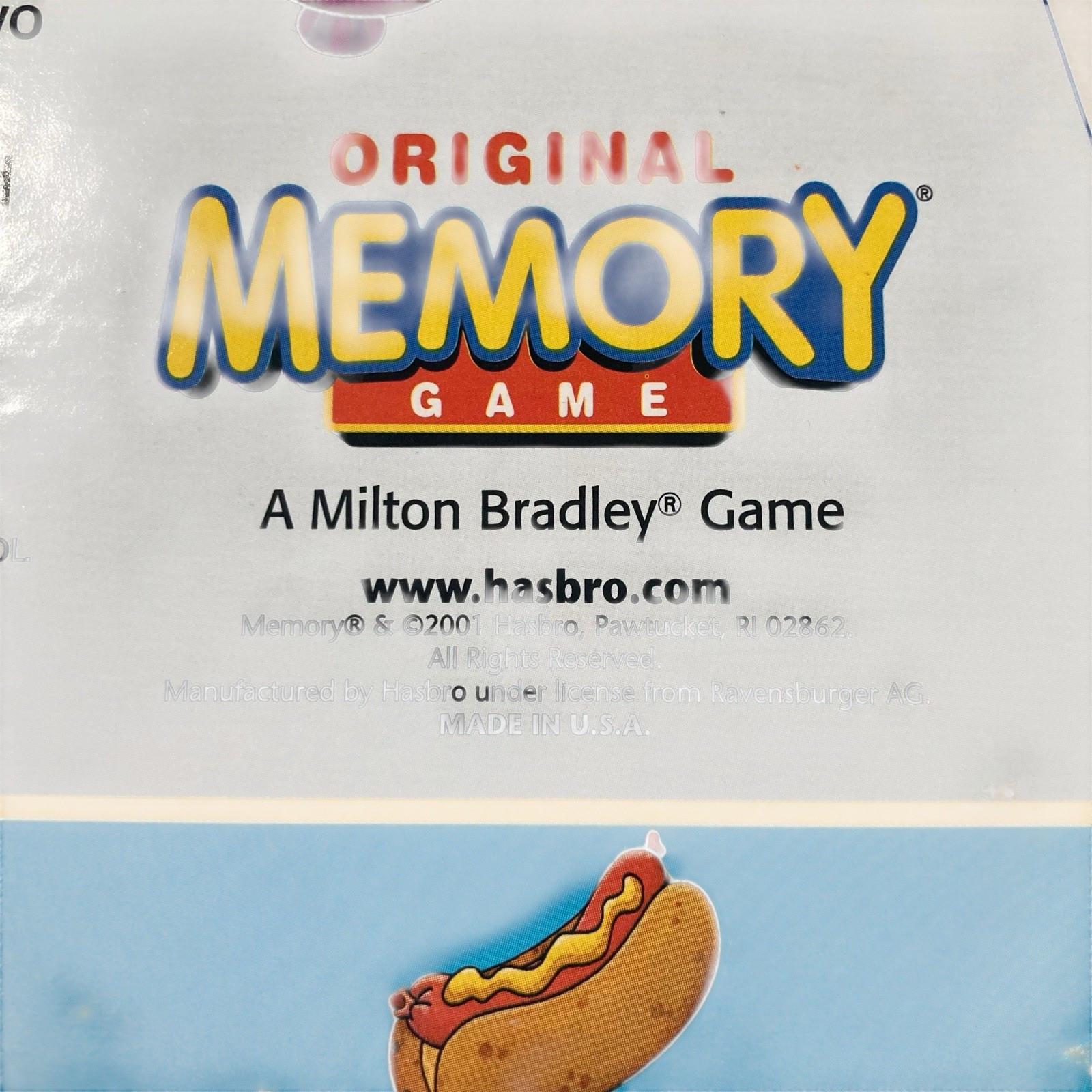 VTG 2001 Milton Bradley Original Memory Game Card Matching Complete 72 Cards