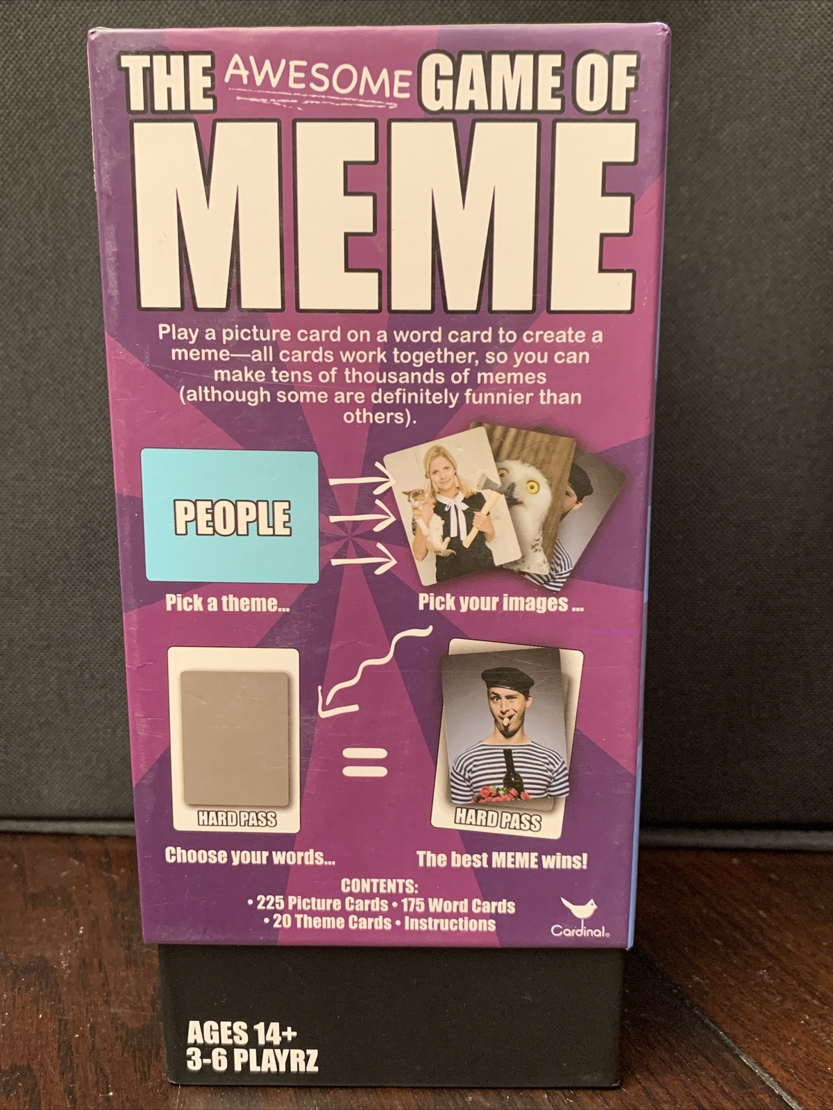 The Awesome Game of Meme Cards Game Box Ages 14+ 3-6 Players Fast Shipping Game