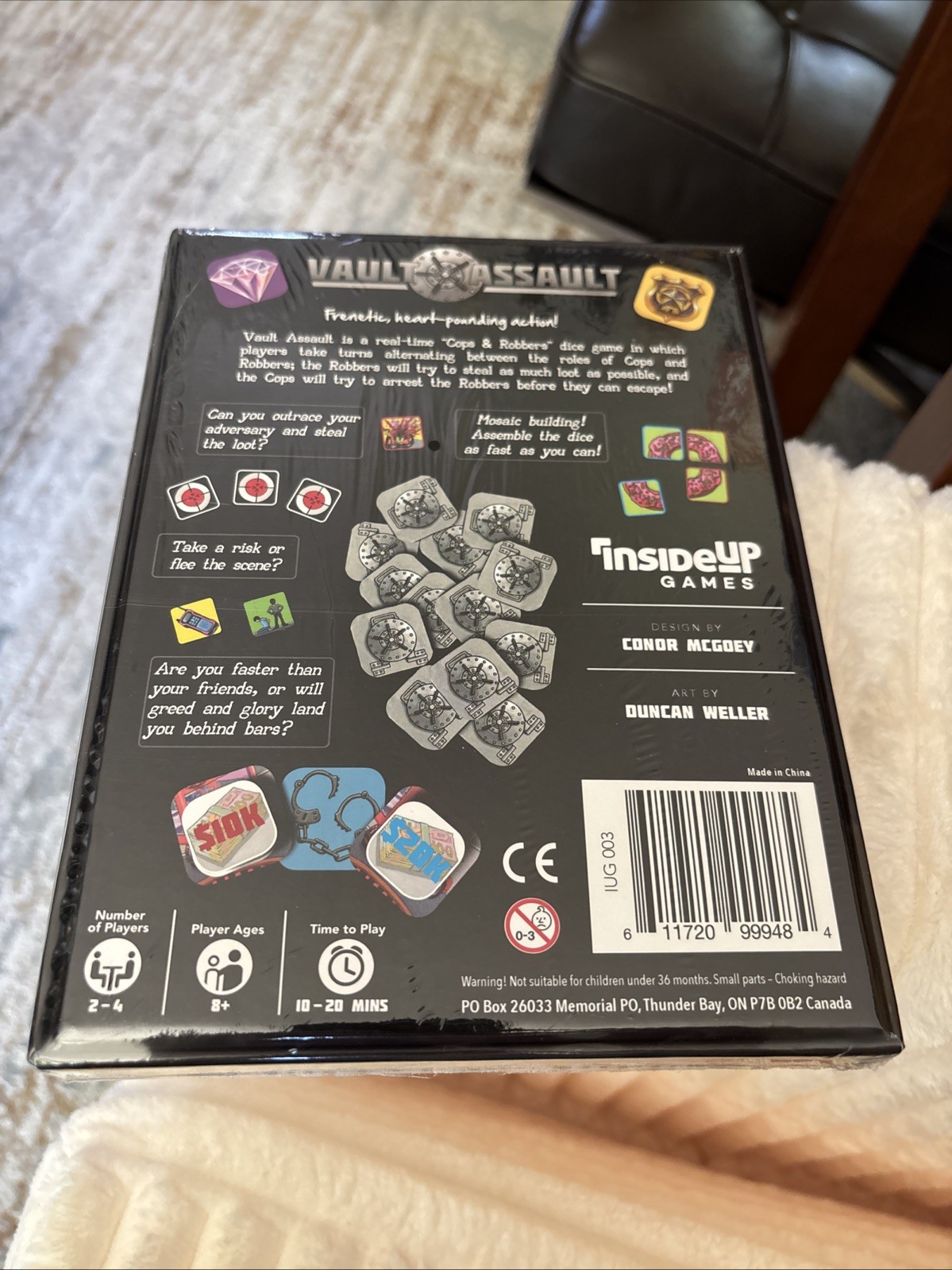 Vault Assault Board Game Inside Up Games 2017 NEW