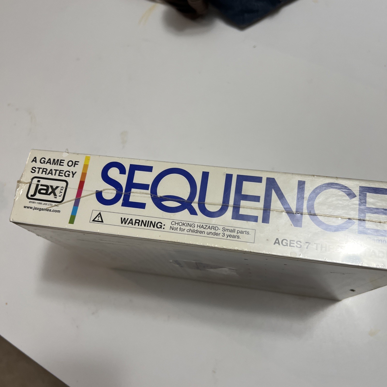 NEW Sequence Board Game By Jax 1995 Sealed 2 to 12 Players Strategy Vintage
