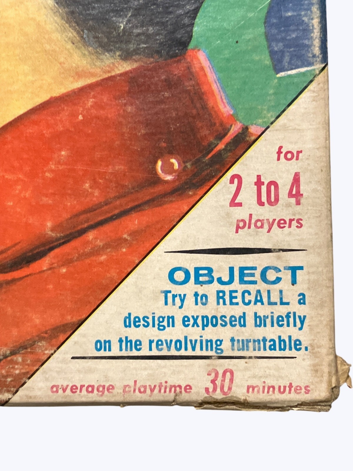 Vintage 1968 Milton Bradley Recall Game Of Observation Vintage 1968
