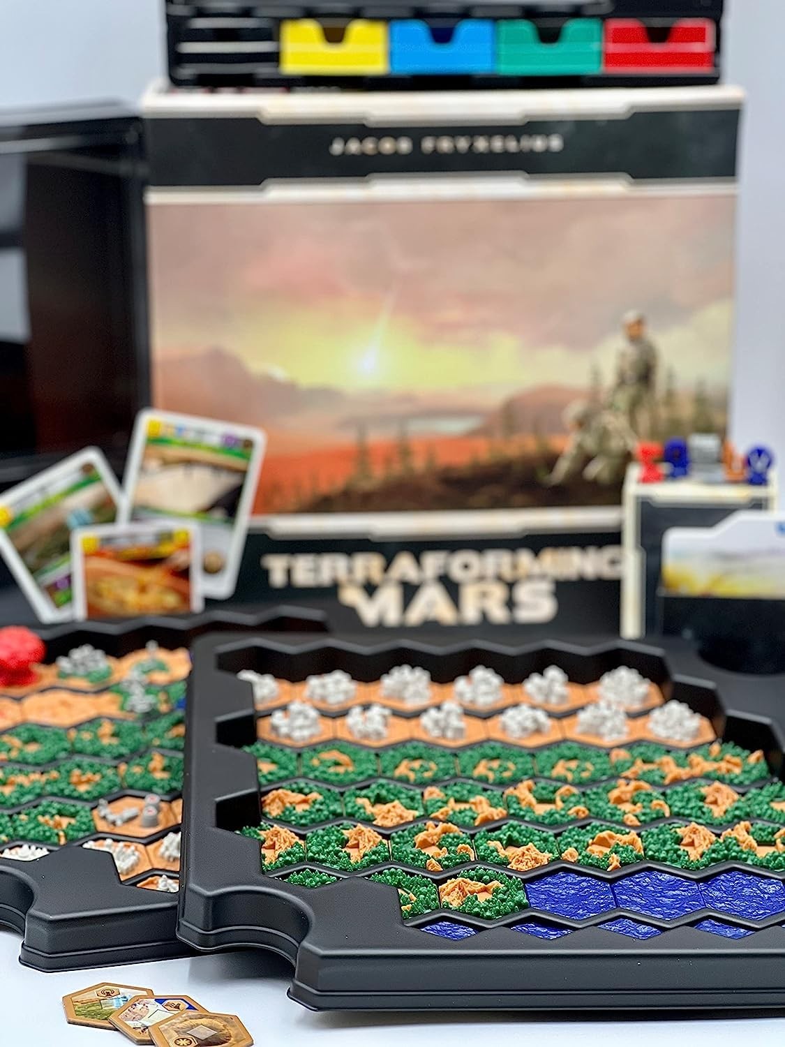 Terraforming Mars Big Box – 90+ Tiles, Markers & Storage for Strategy Games