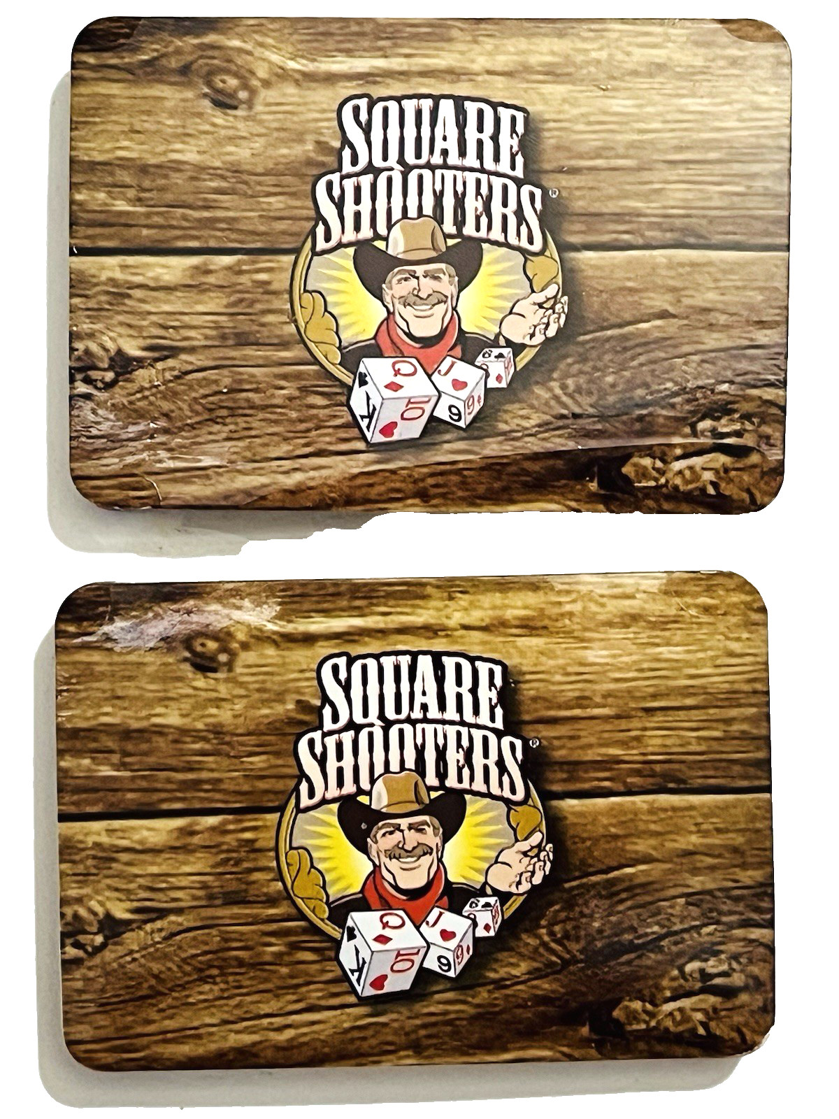SQUARE SHOOTERS GAME – DECK OF CARDS ON DICE w/RED STORAGE POUCH ORIGINAL!