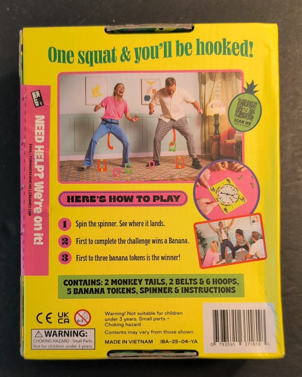 MCMILLER ENTERTAINMENT It’s Bananas! The Monkey Tail Game Funny New Shark Tank