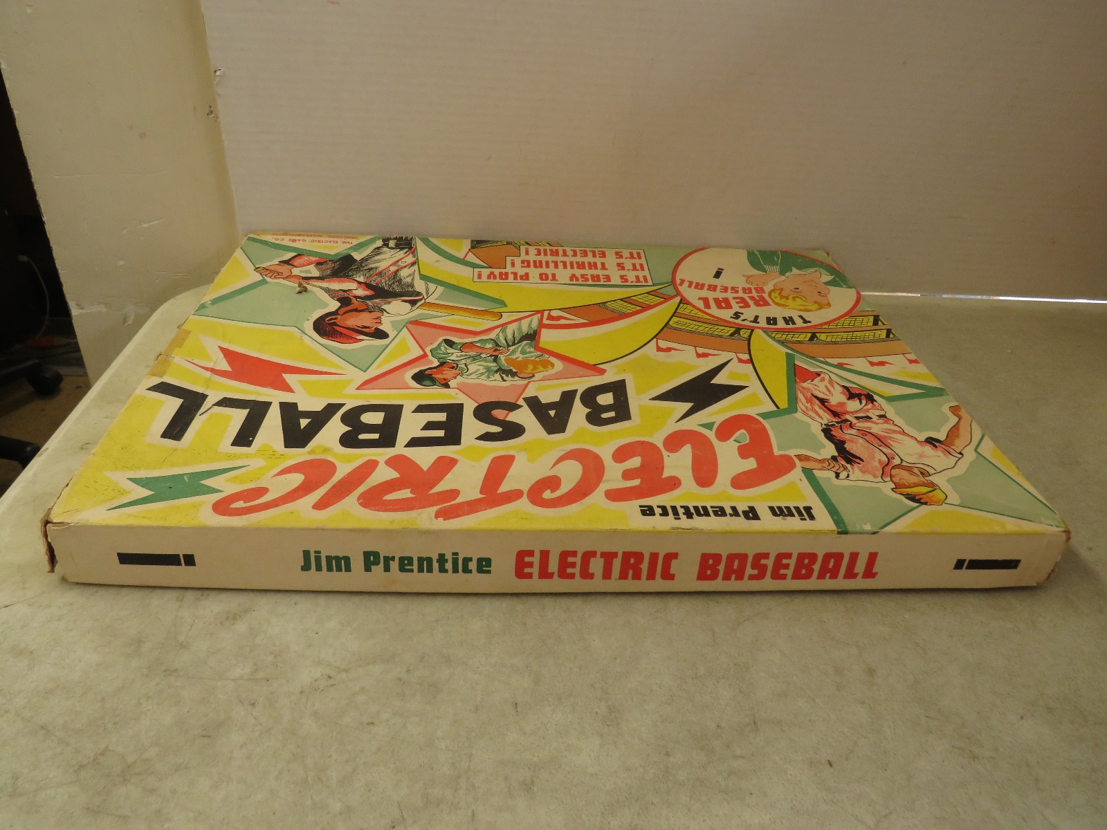 Vintage 1950’s Jim Prentice ELECTRIC BASEBALL GAME In Original Box