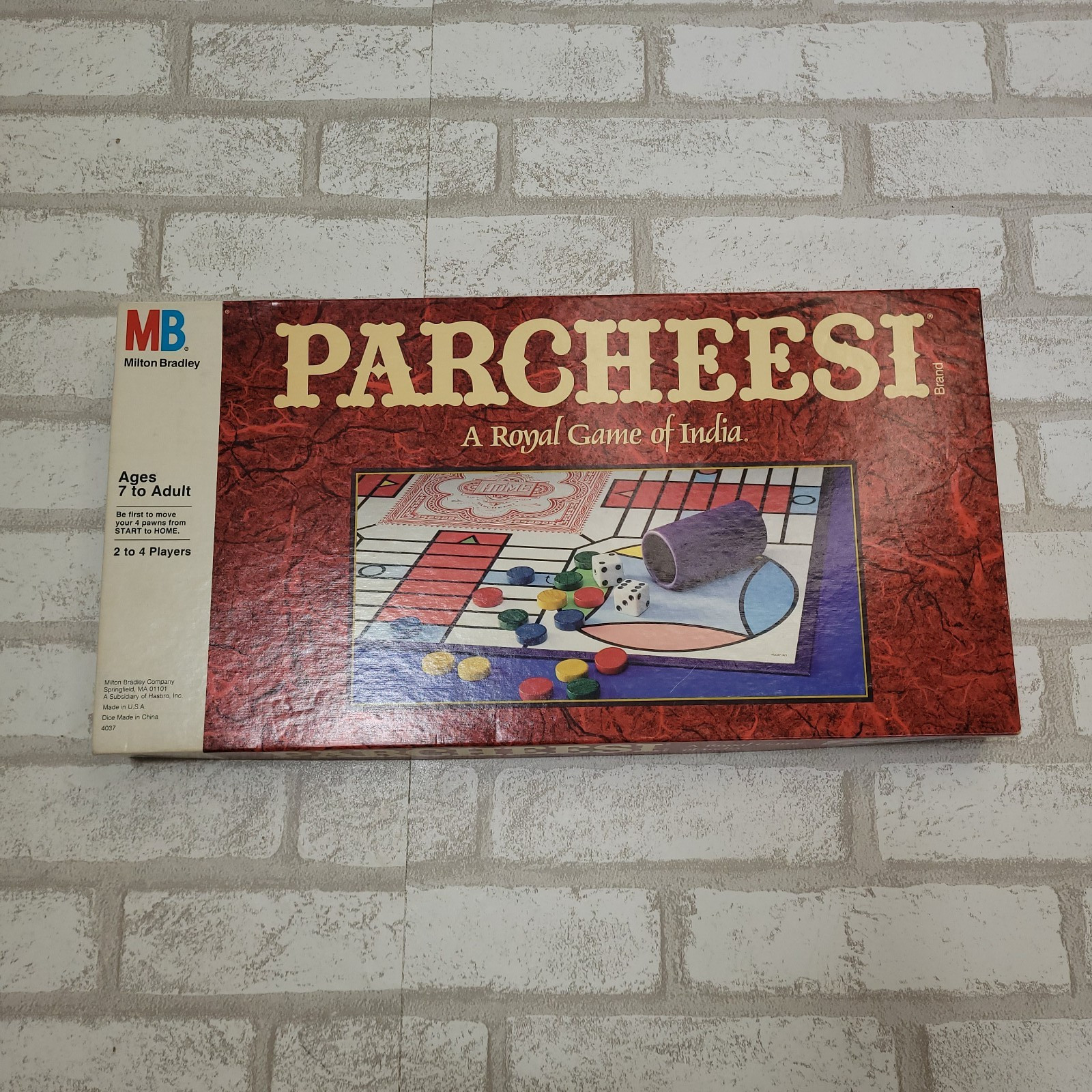 Vintage 80s 1989 Parcheesi Board Game MB #4037 Family Game Night Complete EUC