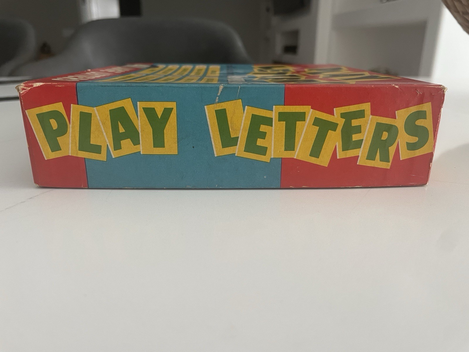 ~ 1973 Vintage Play Letters 10 Word Game 400 Large Letters E.E. Fairchild Corp ~