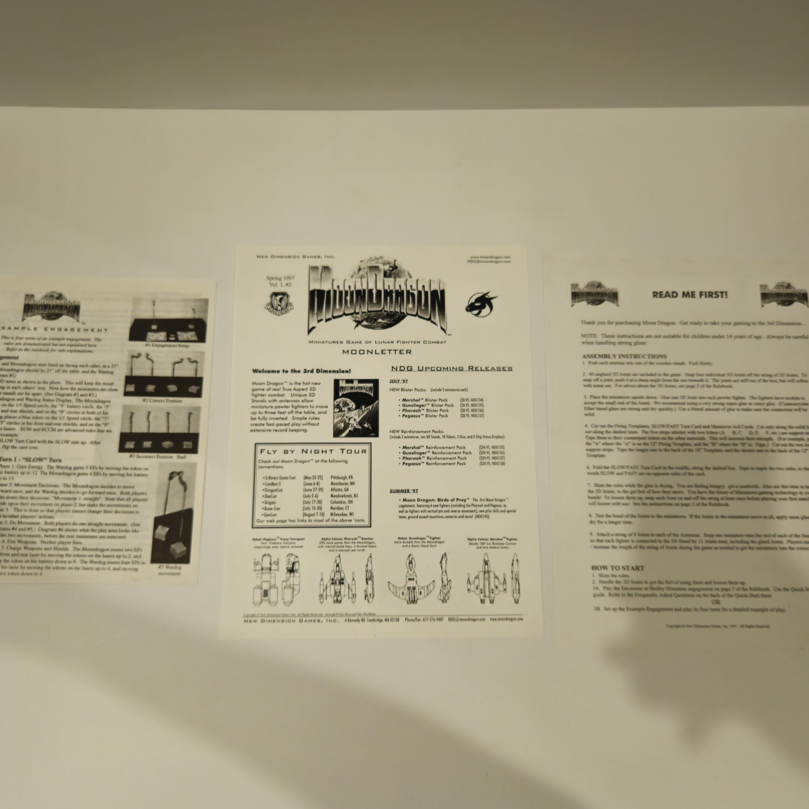 Moondragon Game of Lunar Fighter Combat Role Playing Game Complete Extra Pieces