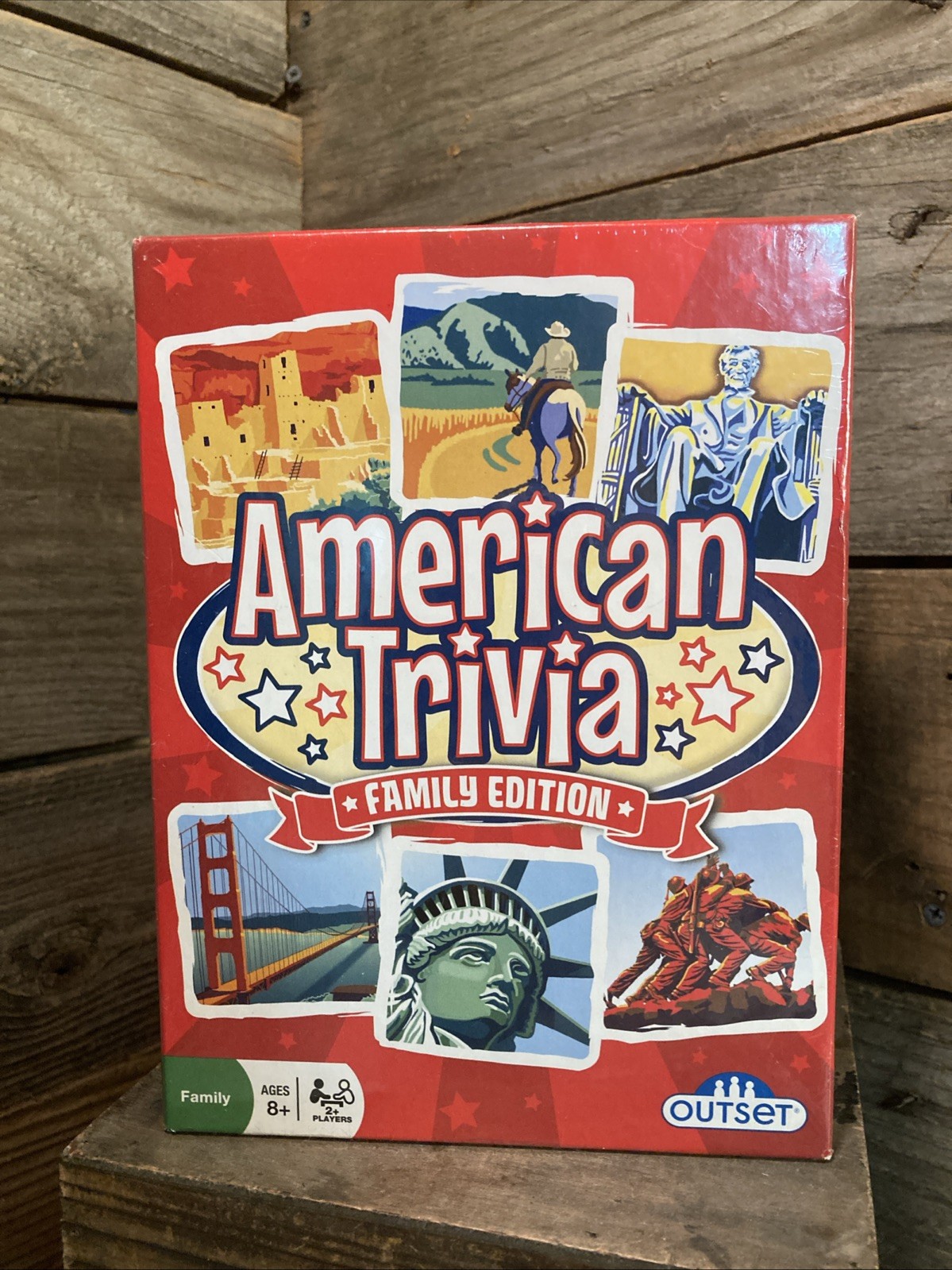 American Trivia Card Game Family Edition American Trivia Family Edition Game New