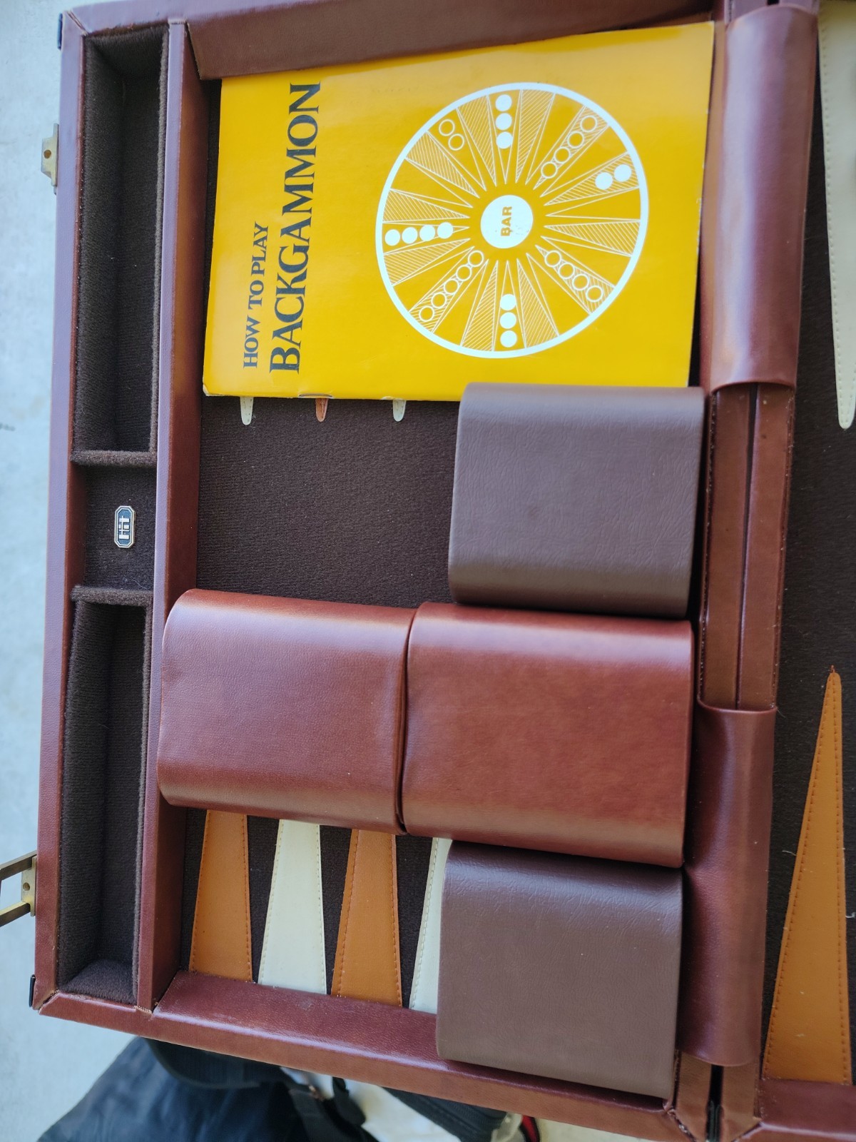 Vintage H.I.T. Industries Backgammon Set Complete Case Manual Extras – Pristine