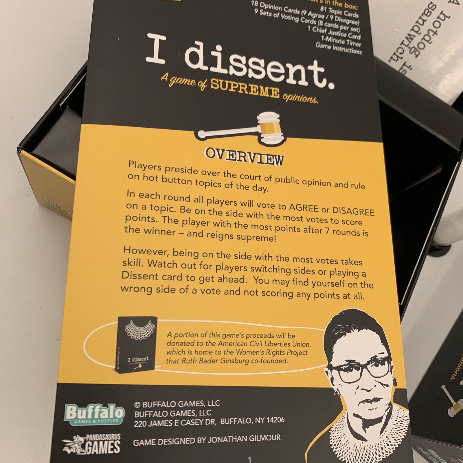 I Dissent A Game Of Supreme Court Opinions Ruth Bader Ginsberg Law School Bar