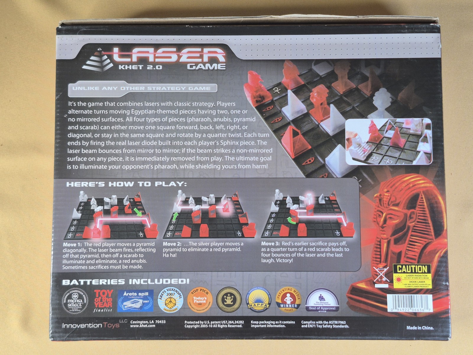 Khet 2.0 Laser Game – Laser Chess – Toy of the Year Finalist – Innovention Toys