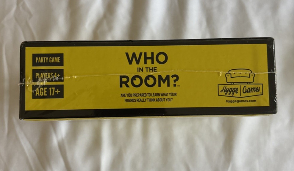 New Sealed Who in The Room? 300 Laugh Out Loud Personal Questions 17+ Party Game