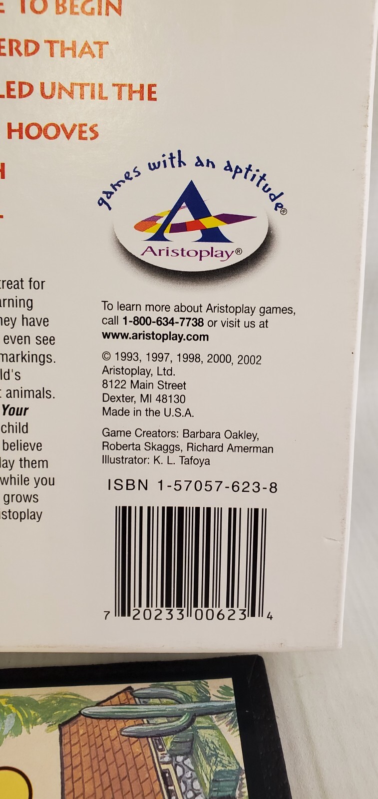 HERD YOUR HORSES Vintage Board Game 100% Complete Aristoplay 2-4 Players – 2002