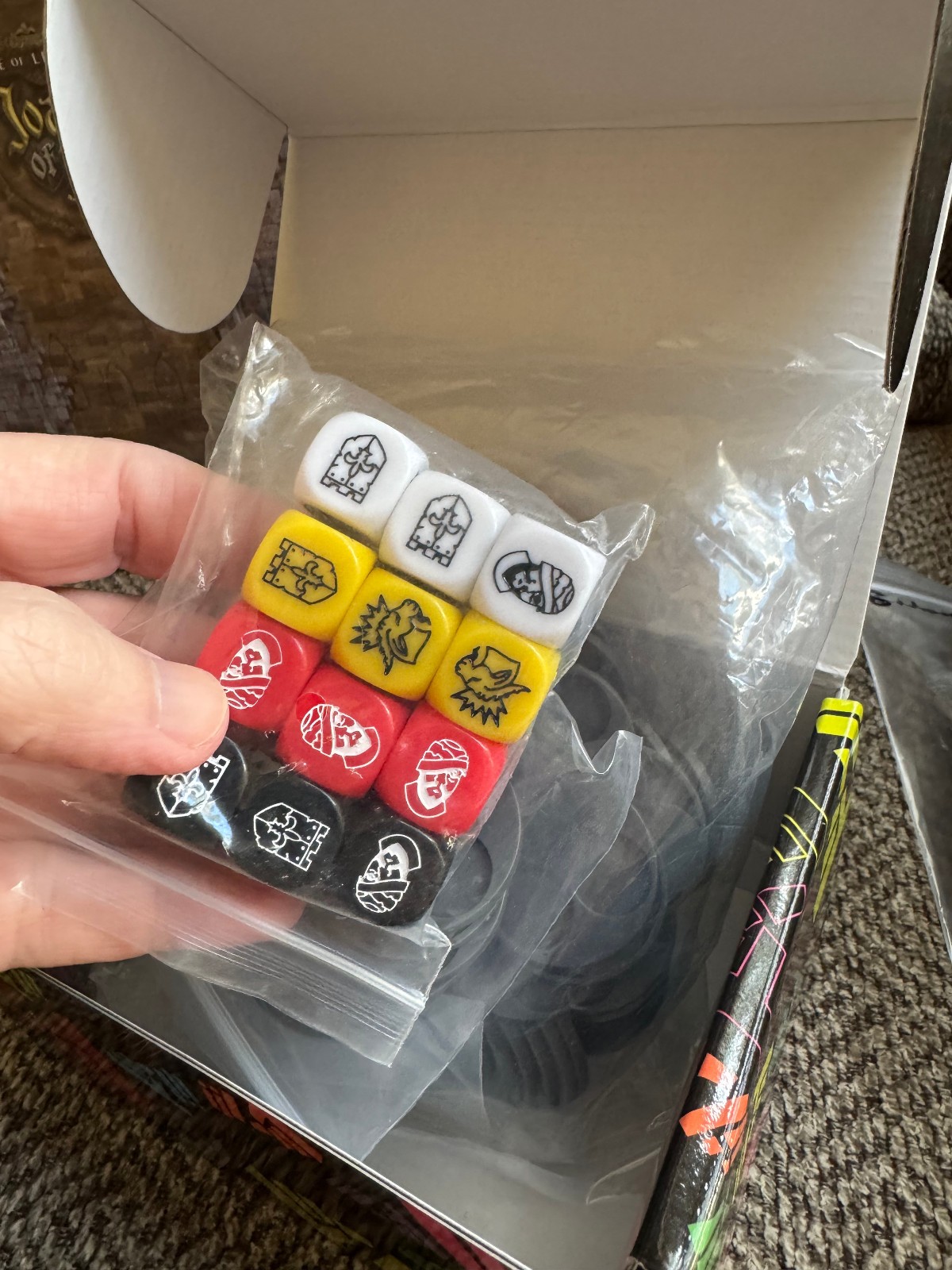 Mythic Games Board Game Joan of Arc Plunder Box and Extras