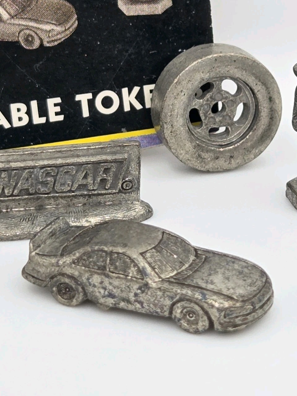 8 Pewter Tokens From NASCAR Monopoly Game 1997 Official Collector’s Edition