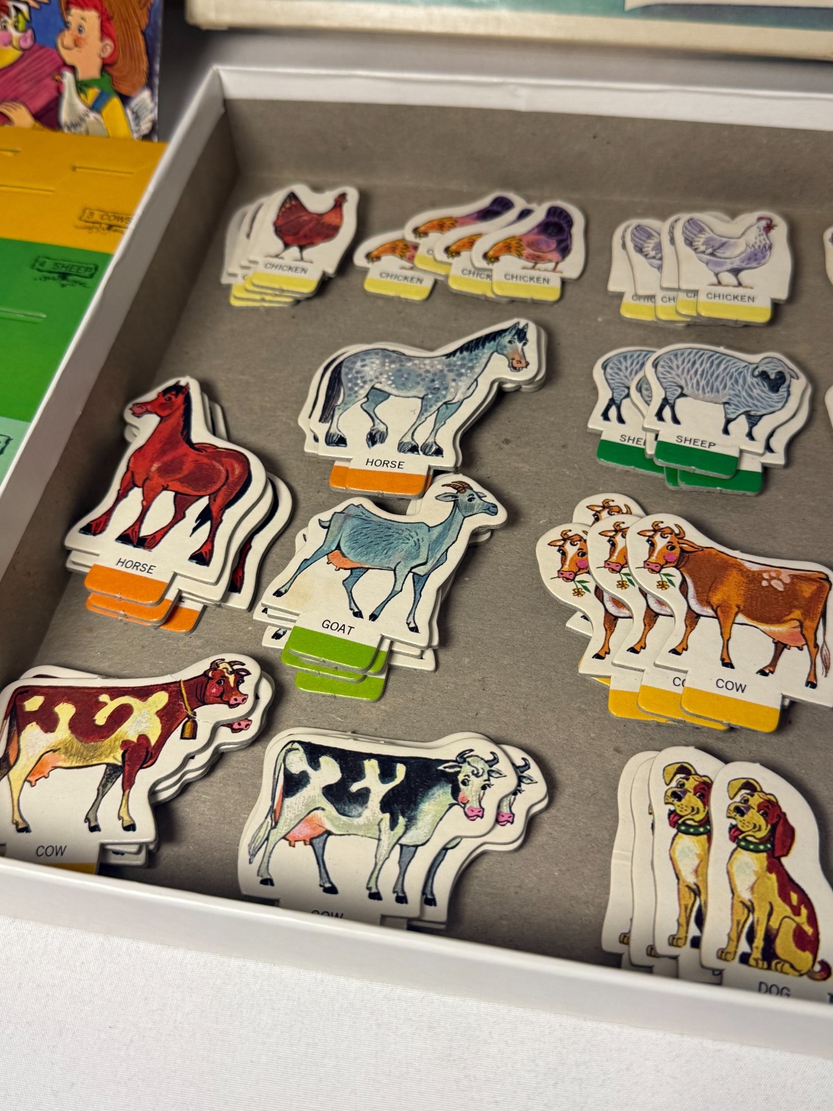 MacDonald’s Farm Board Game Animals Farm Spinner Vtg 1965 County Fair Selchow