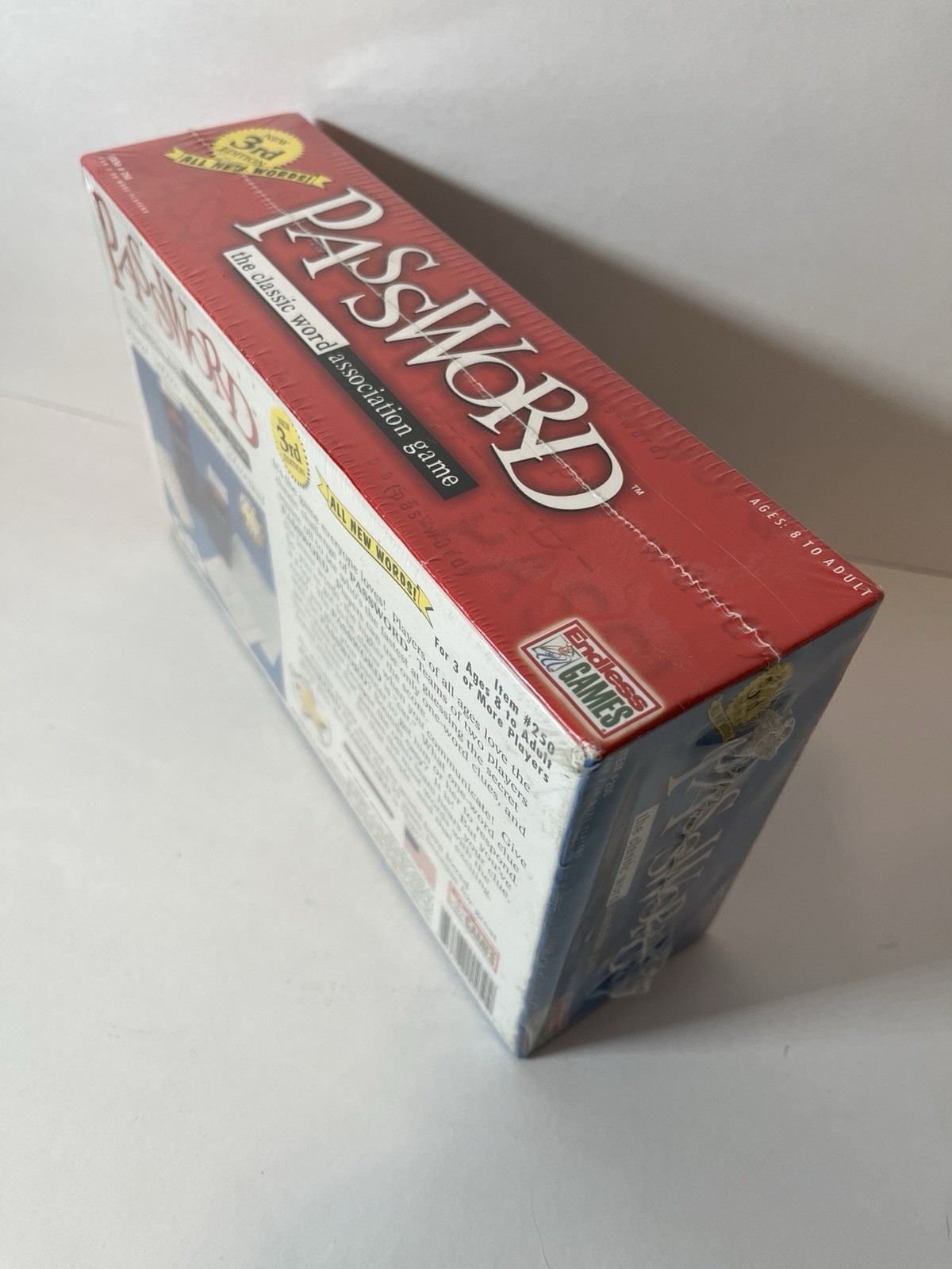 Vintage 2001 Password Board Game 3rd Edition by Endless Games – New & Sealed!