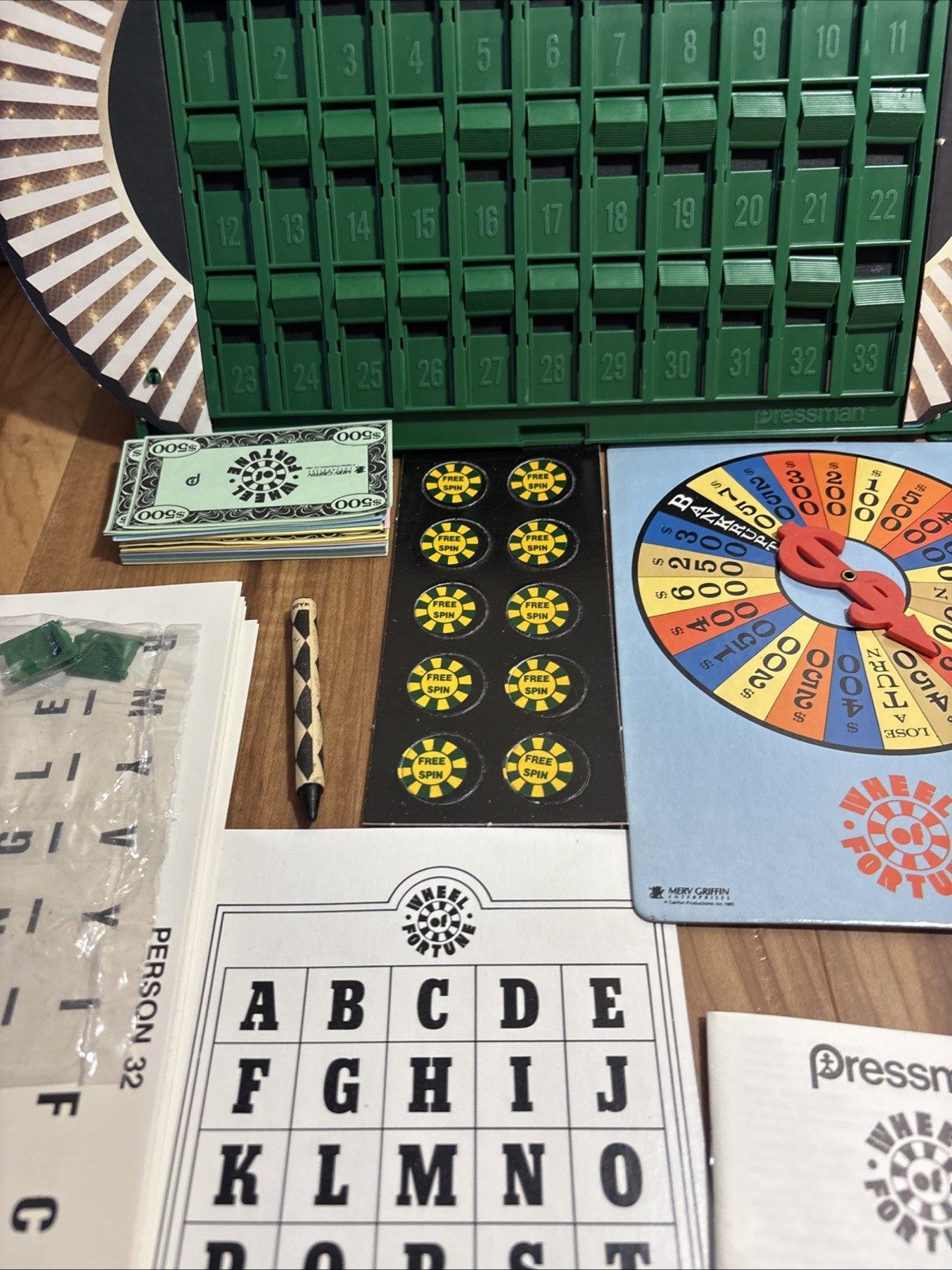 Wheel Of Fortune Game 2nd Edition Pressman 1985 Complete -1016SH