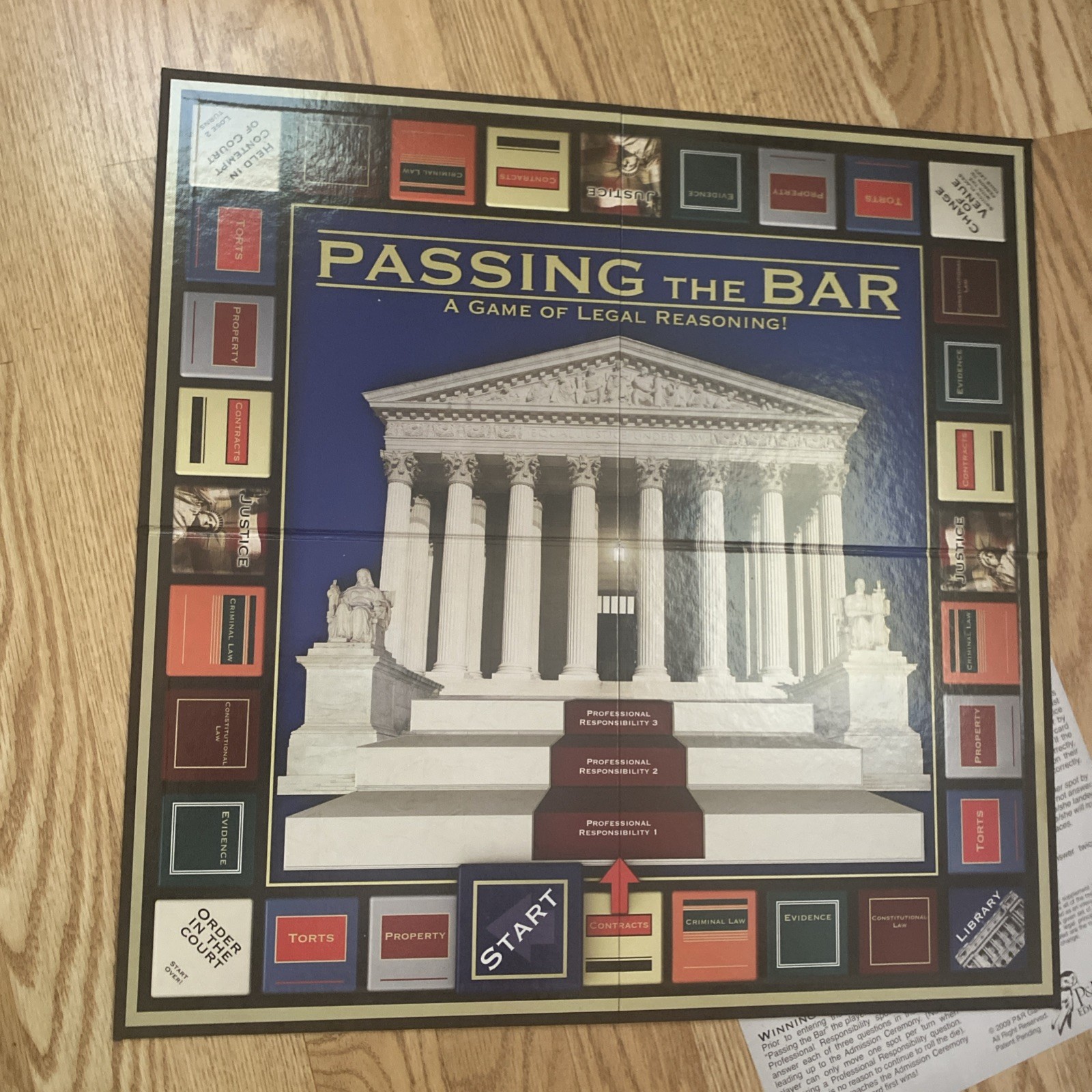 2009 PASSING THE BAR BOARD GAME by P&R Educational Games LAW COMPLETE ~ Nice