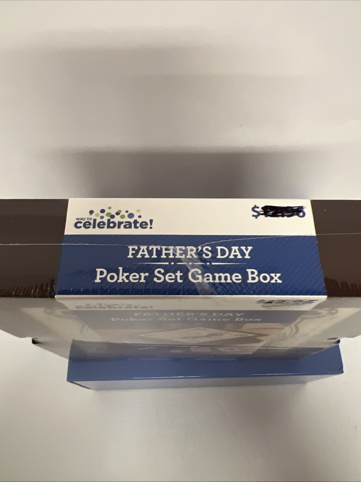 Fathers Day Poker Set Game Box New Cards, Chips, Dice Dealer Button ￼