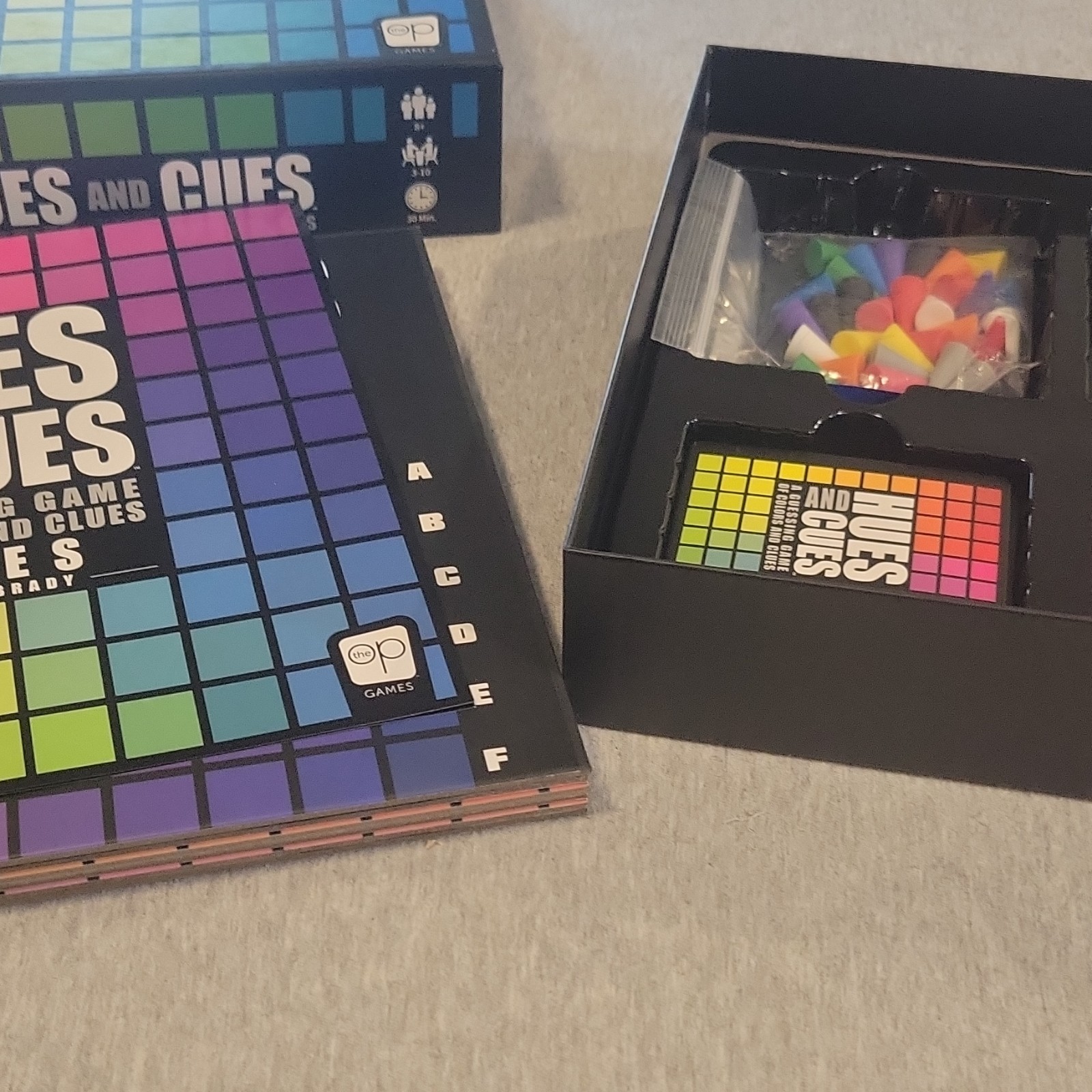 The OP Games Hues and Cues Guessing Game Colors Color Cards 3+ Players 8+