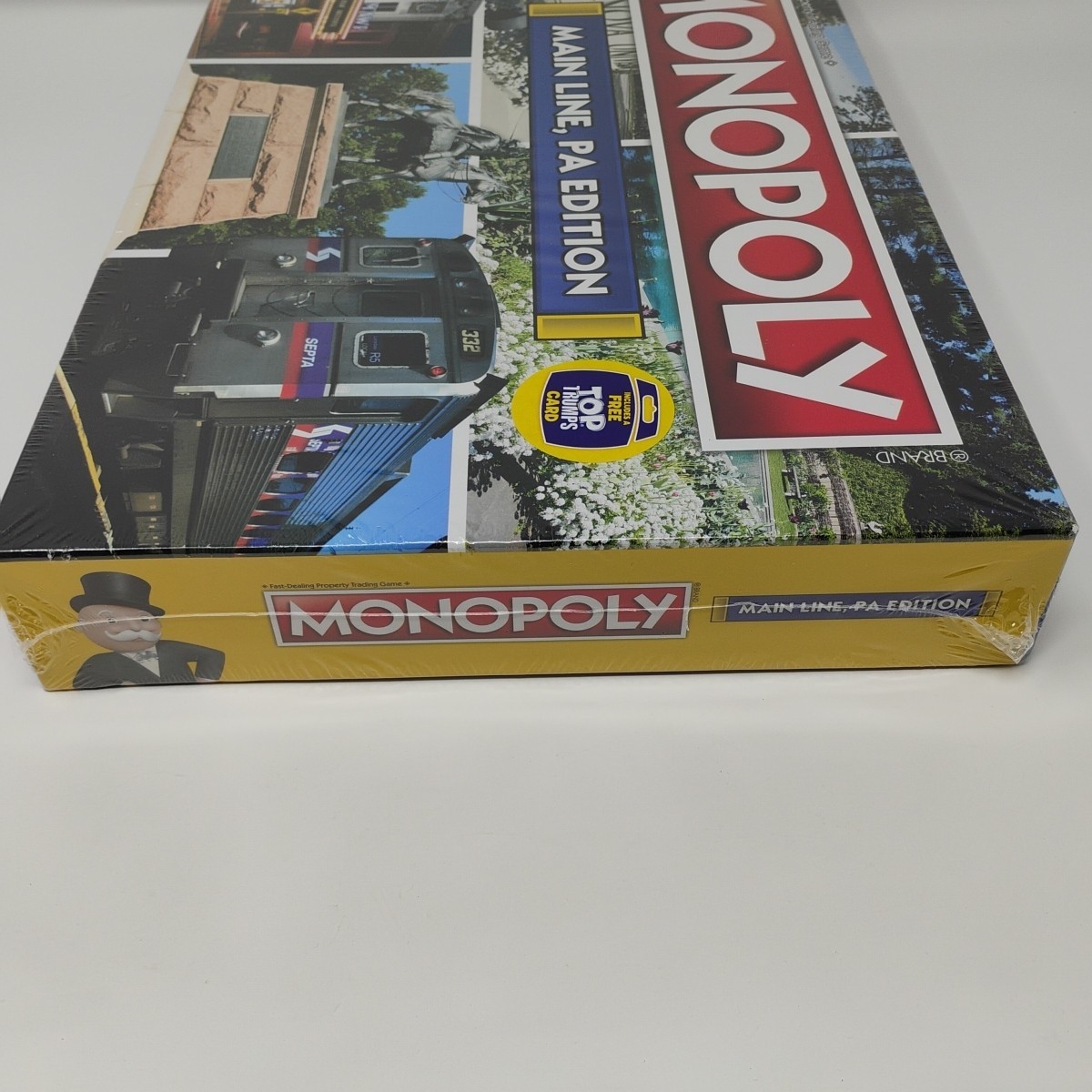 Monopoly Main Line PA Edition Board Game Factory Sealed w Free Top Trumps Card