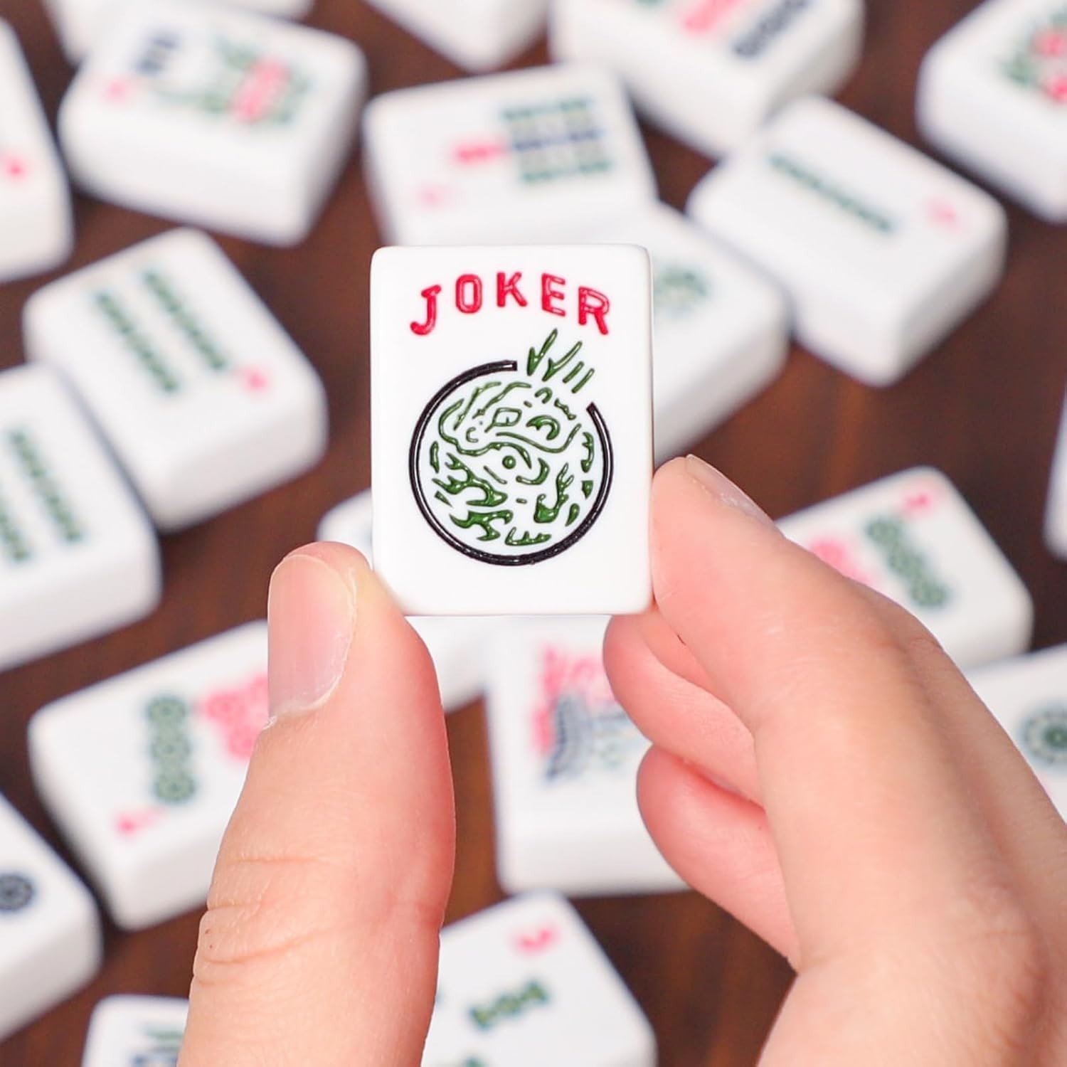 Classic American Mahjong Set with Pushers, Racks and 166 Scratch-Resistant Tiles