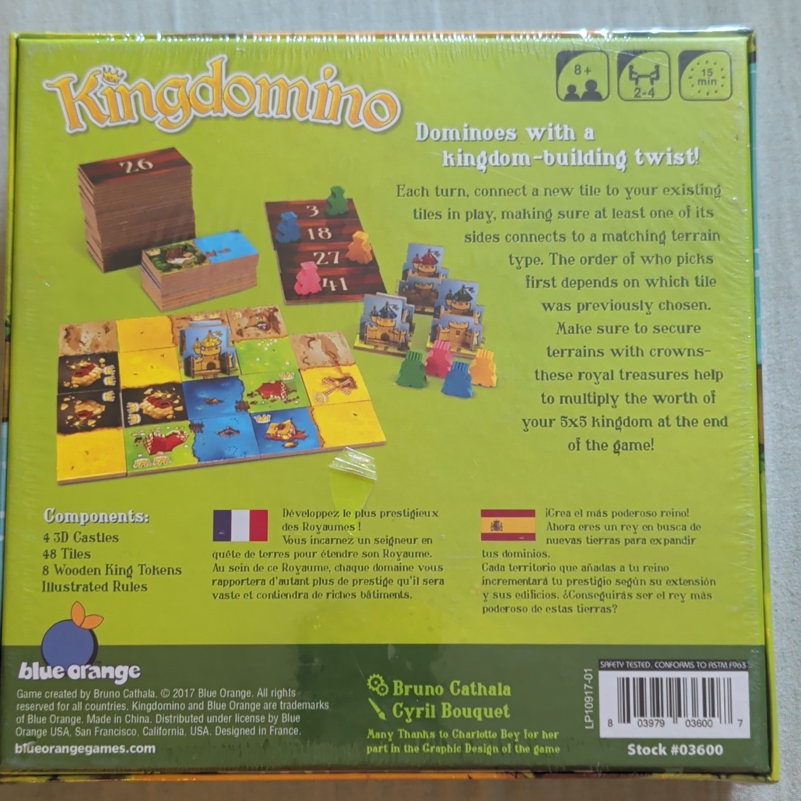 Blue Orange Kingdomino Board Game Spiel des Jahres 2017 2-4 Players Age 8+