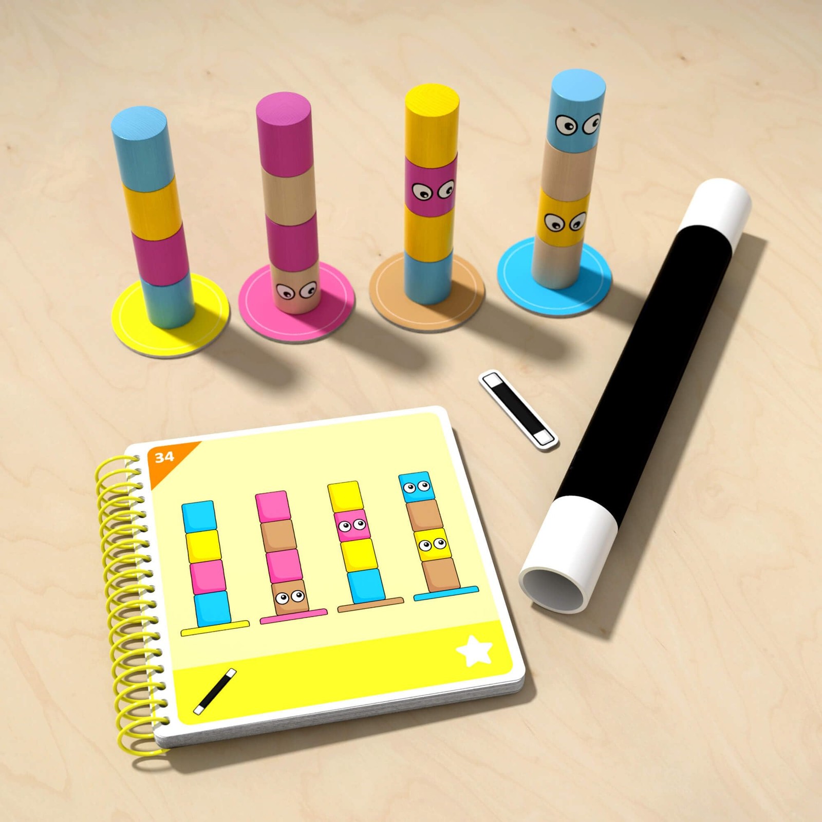 Amanda’s Alpacas Stacking Puzzle Game: 60 Logic Challenges and Brain Teaser P…