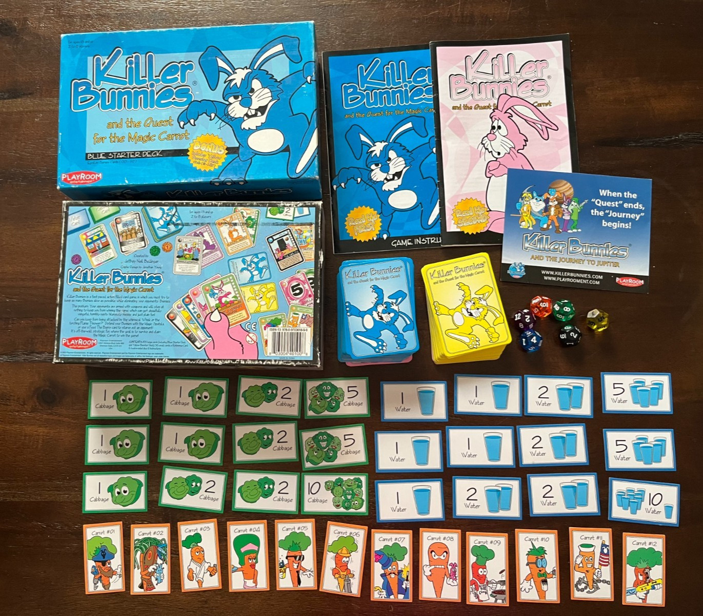 Killer Bunnies And The Quest For The Magic Carrot plus 5 Booster Decks