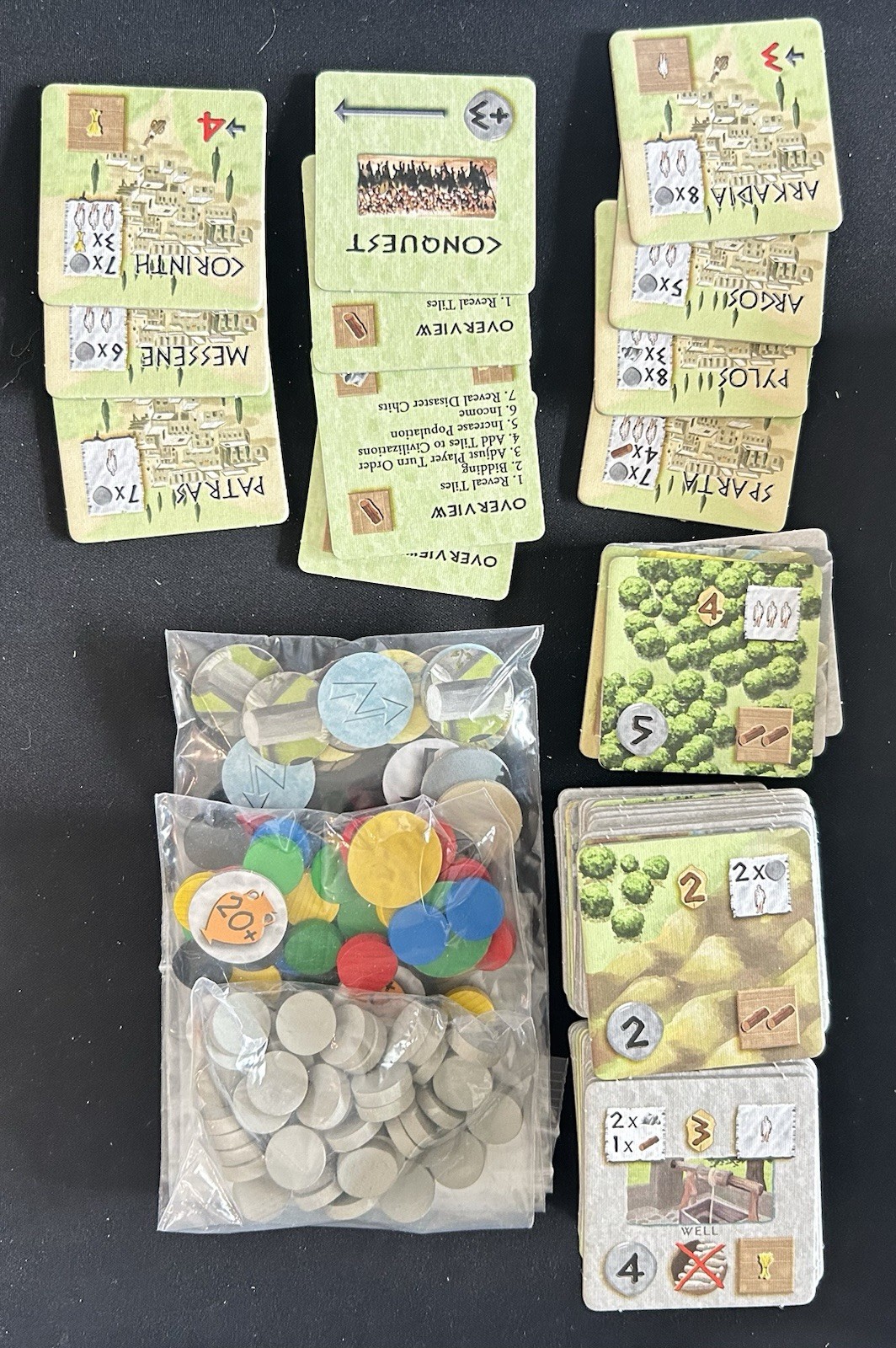 Peloponnes Board Game 2016 Iron Games English, French & Dutch Rules